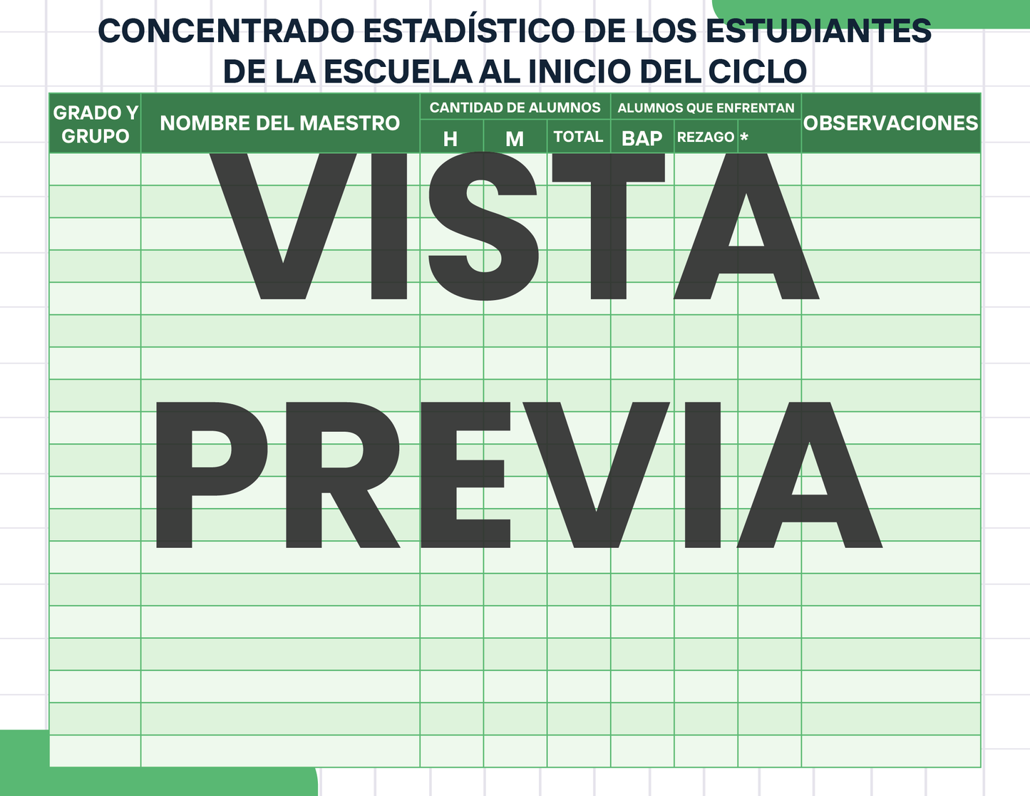 Agenda Cuadros DIRECTOR Preescolar Ciclo Escolar 2024 - 2025