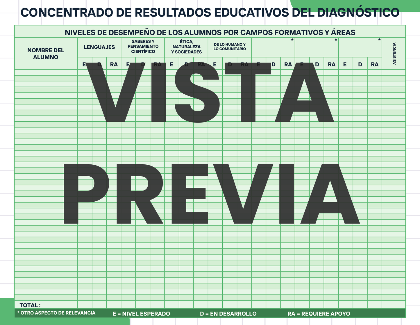 Agenda Cuadros DIRECTOR Preescolar Ciclo Escolar 2024 - 2025