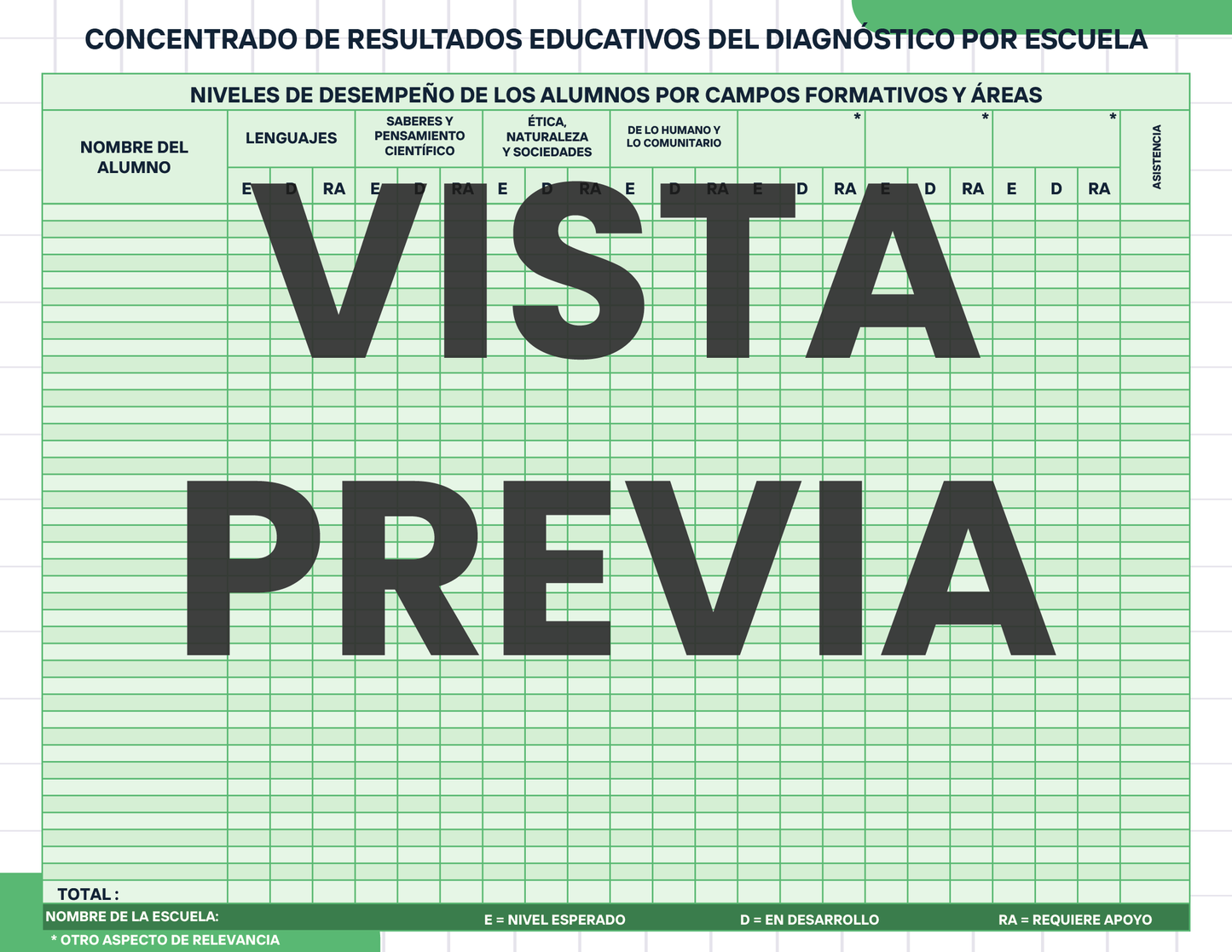 Agenda Cuadros DIRECTOR Preescolar Ciclo Escolar 2024 - 2025
