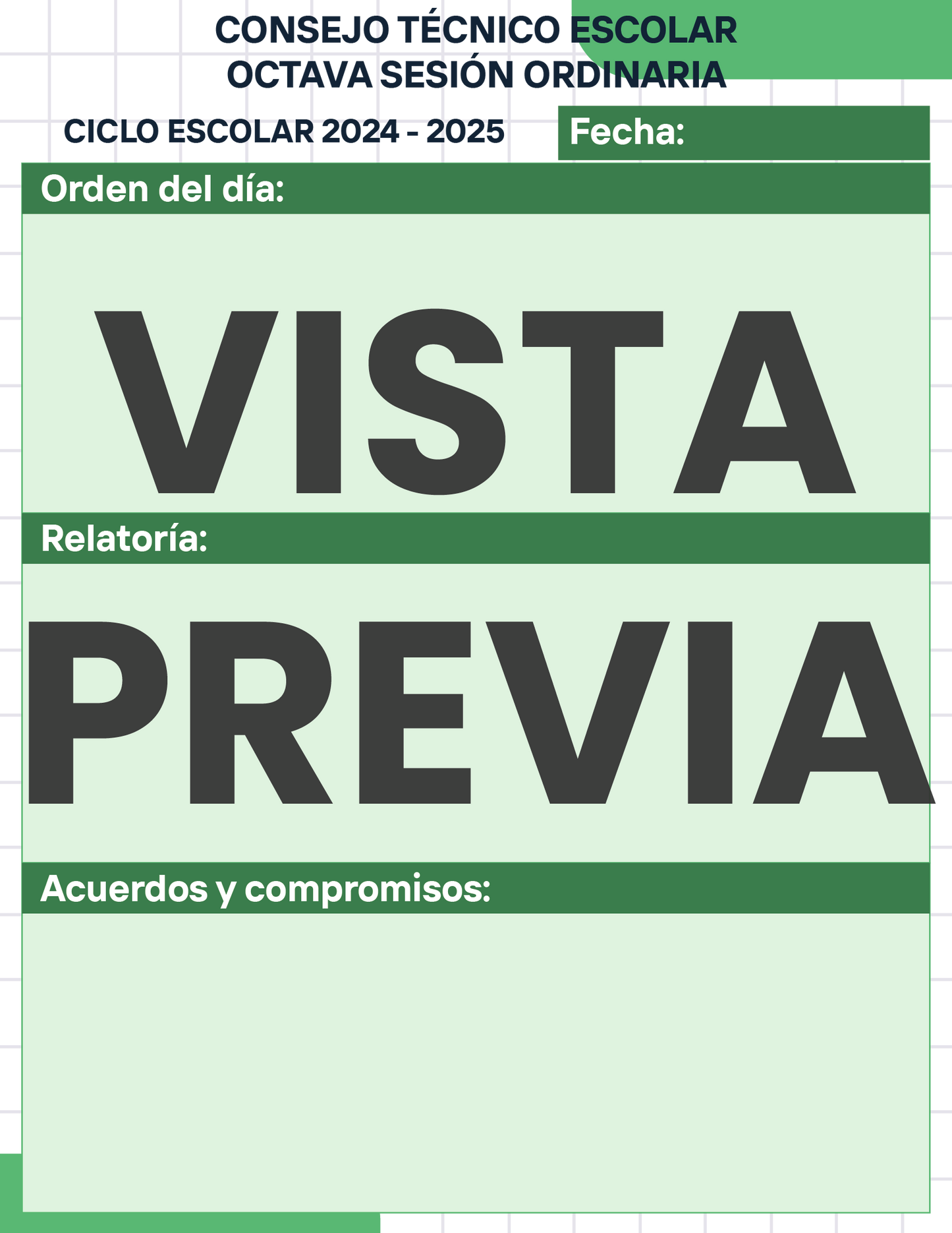 Agenda Cuadros MAESTRO Preescolar Ciclo Escolar 2024 - 2025