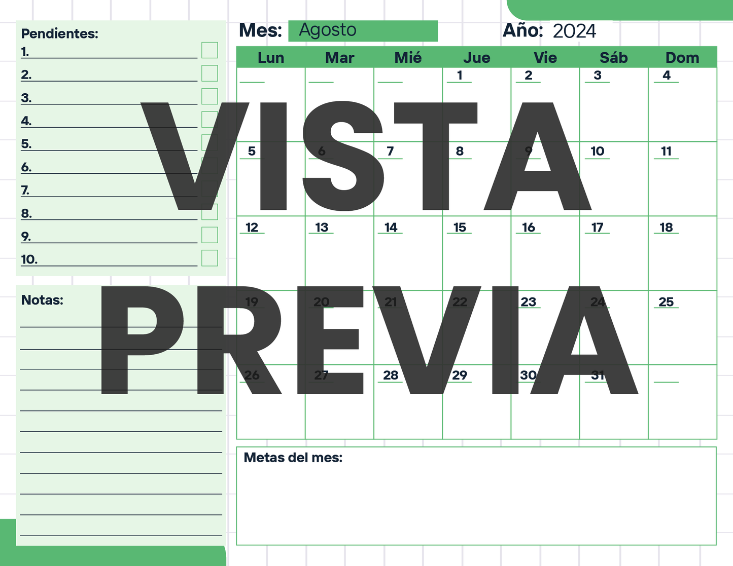 Agenda Cuadros MAESTRO Primaria Ciclo Escolar 2024 - 2025