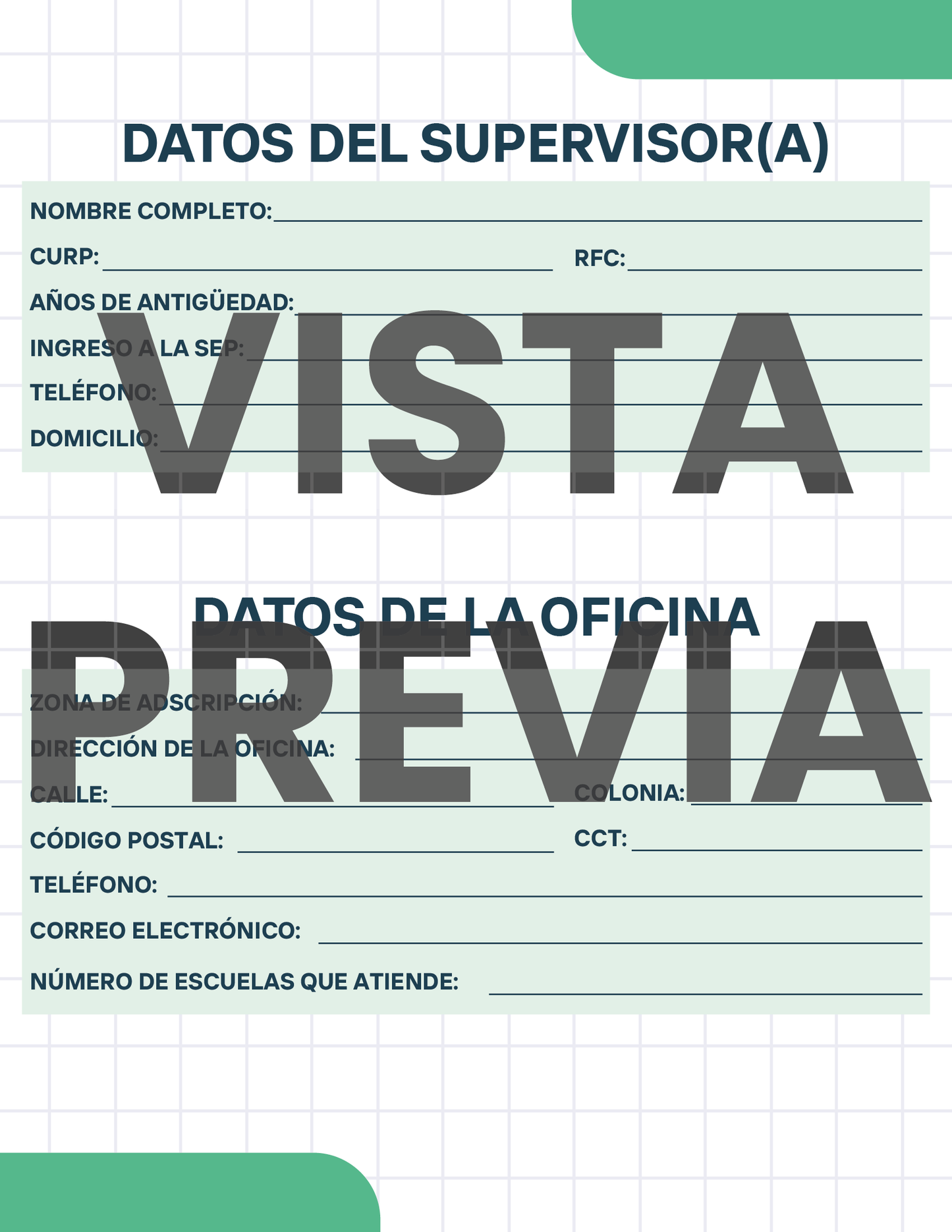 Agenda Cuadros SUPERVISOR Preescolar Ciclo Escolar 2024 - 2025