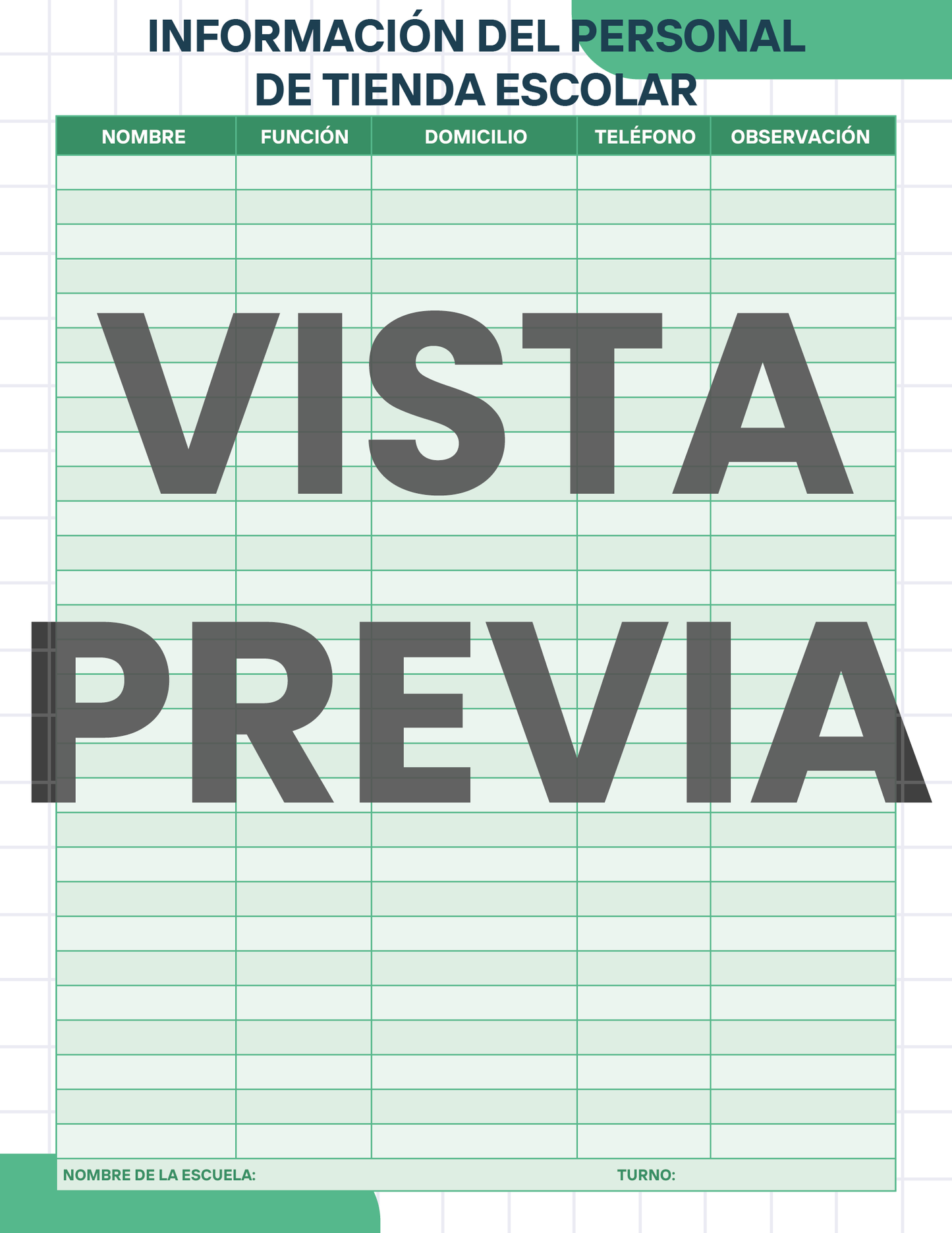 Agenda Cuadros SUPERVISOR Preescolar Ciclo Escolar 2024 - 2025