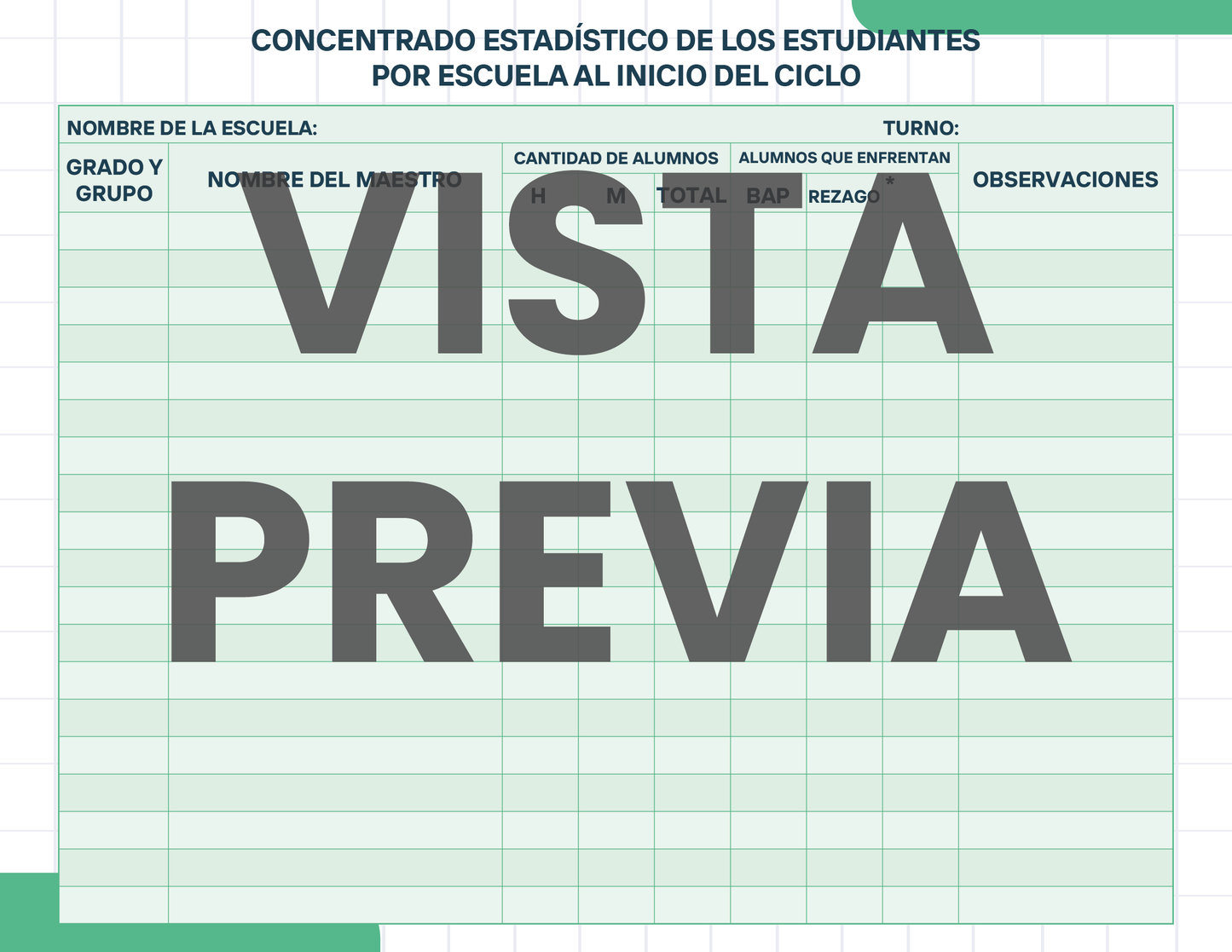 Agenda Cuadros SUPERVISOR Preescolar Ciclo Escolar 2024 - 2025
