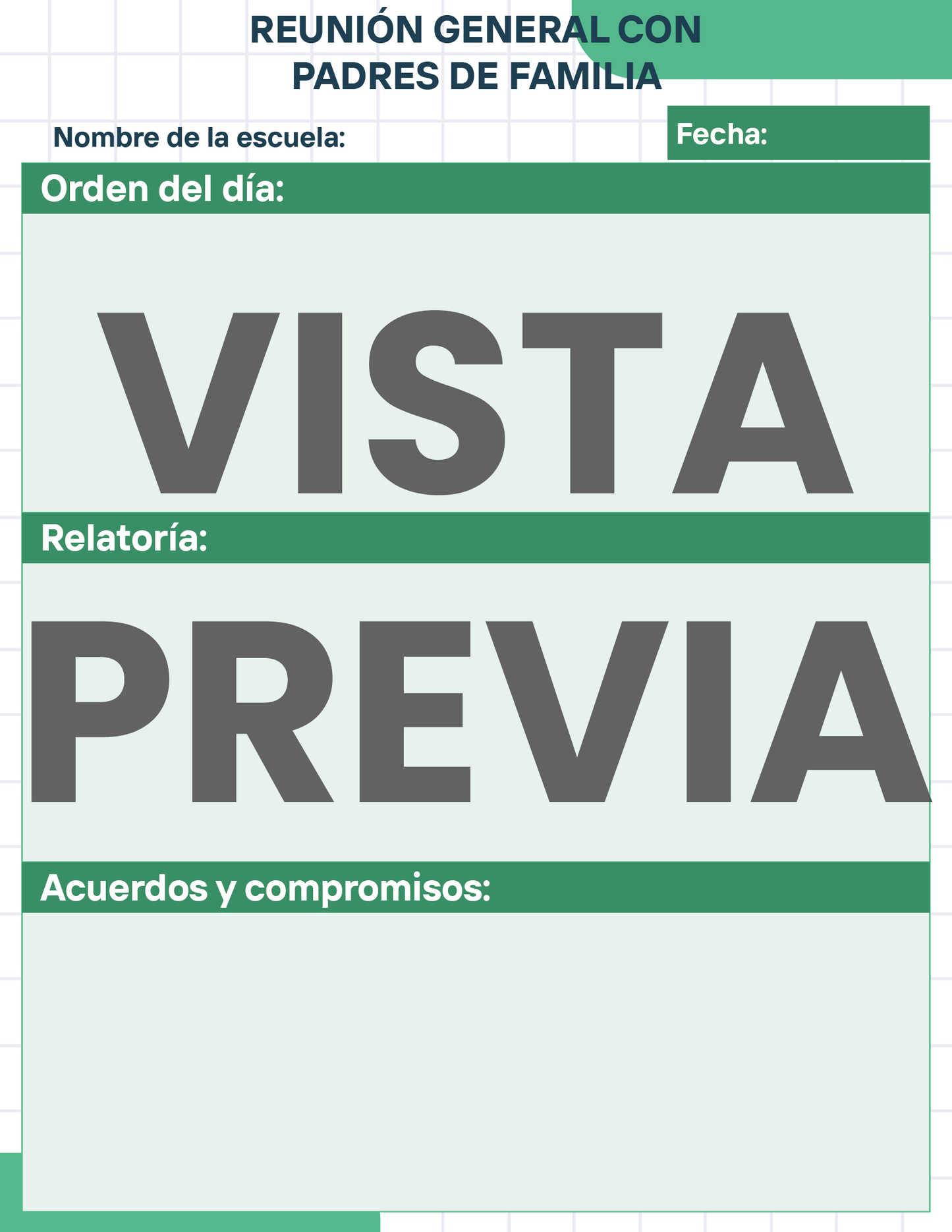 Agenda Cuadros SUPERVISOR Preescolar Ciclo Escolar 2024 - 2025