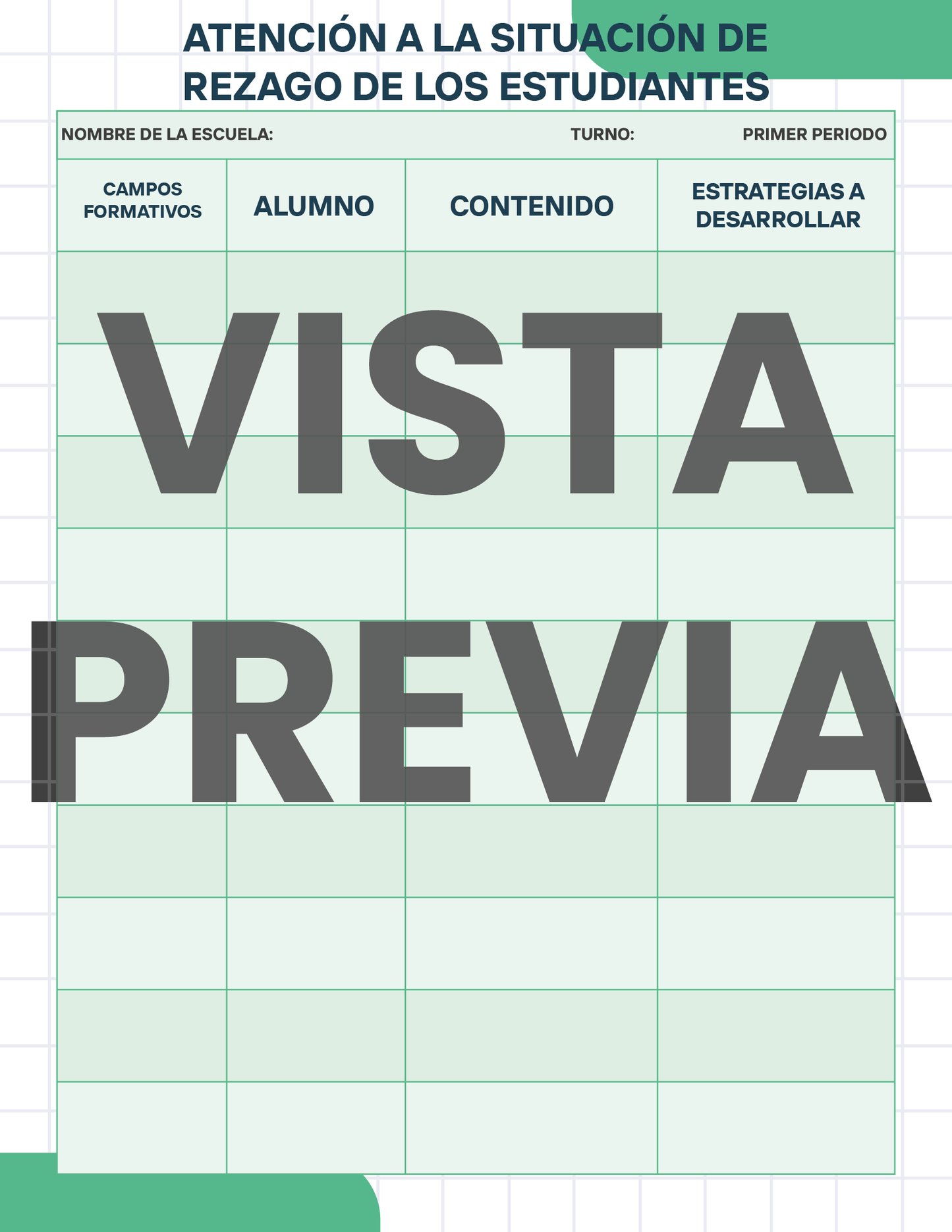 Agenda Cuadros SUPERVISOR Preescolar Ciclo Escolar 2024 - 2025
