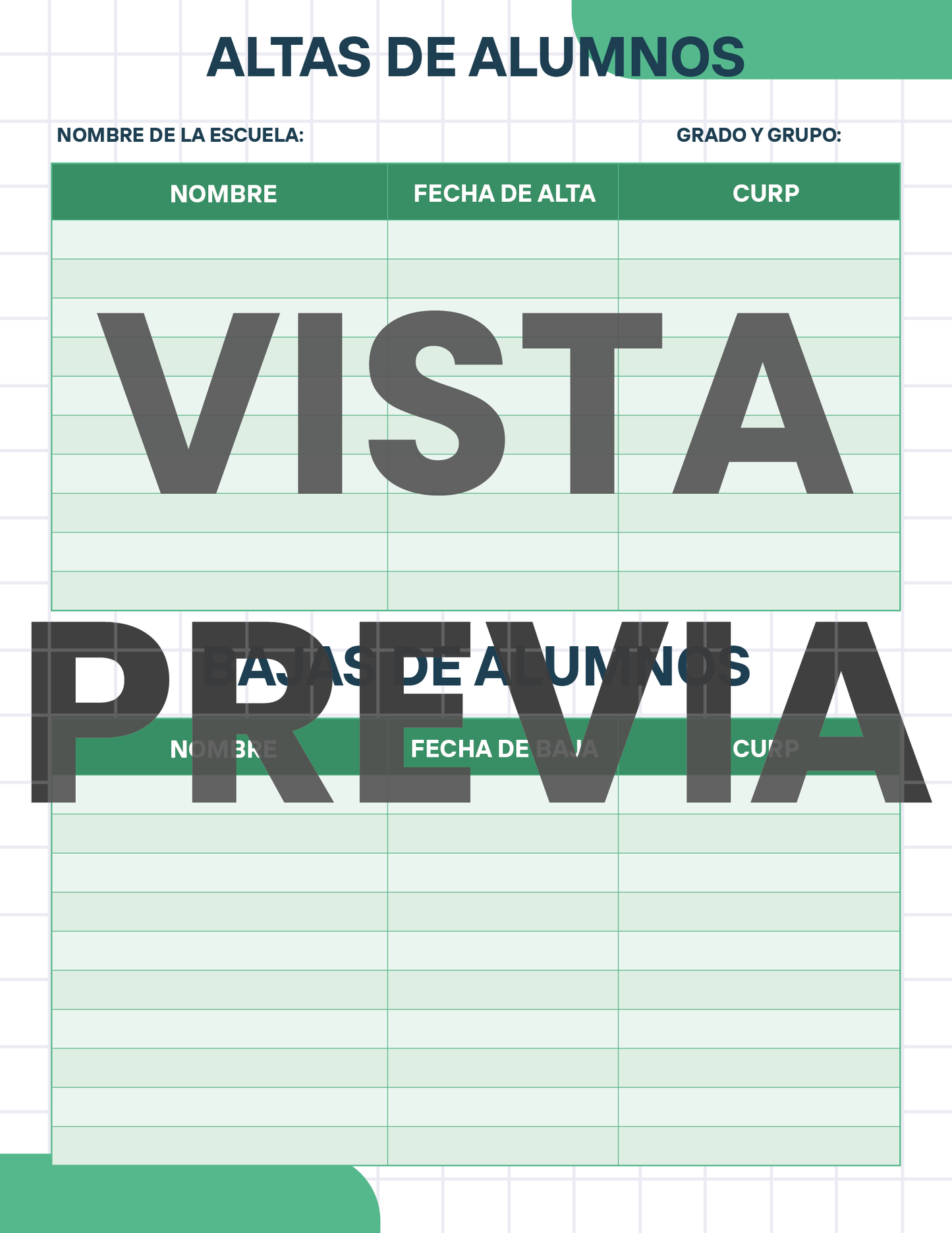 Agenda Cuadros SUPERVISOR Preescolar Ciclo Escolar 2024 - 2025