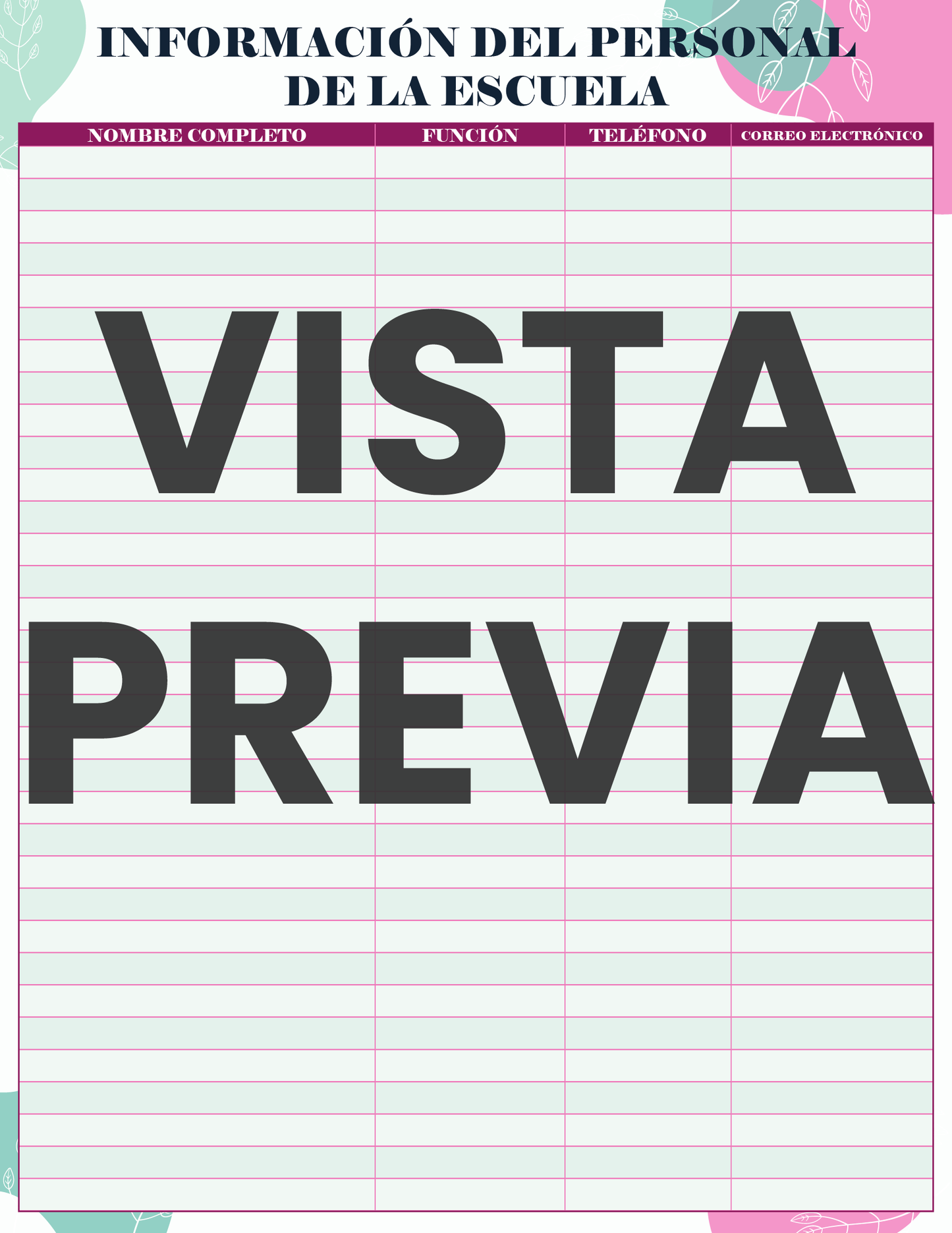 Agenda Flores MAESTRO Preescolar Ciclo Escolar 2024 - 2025