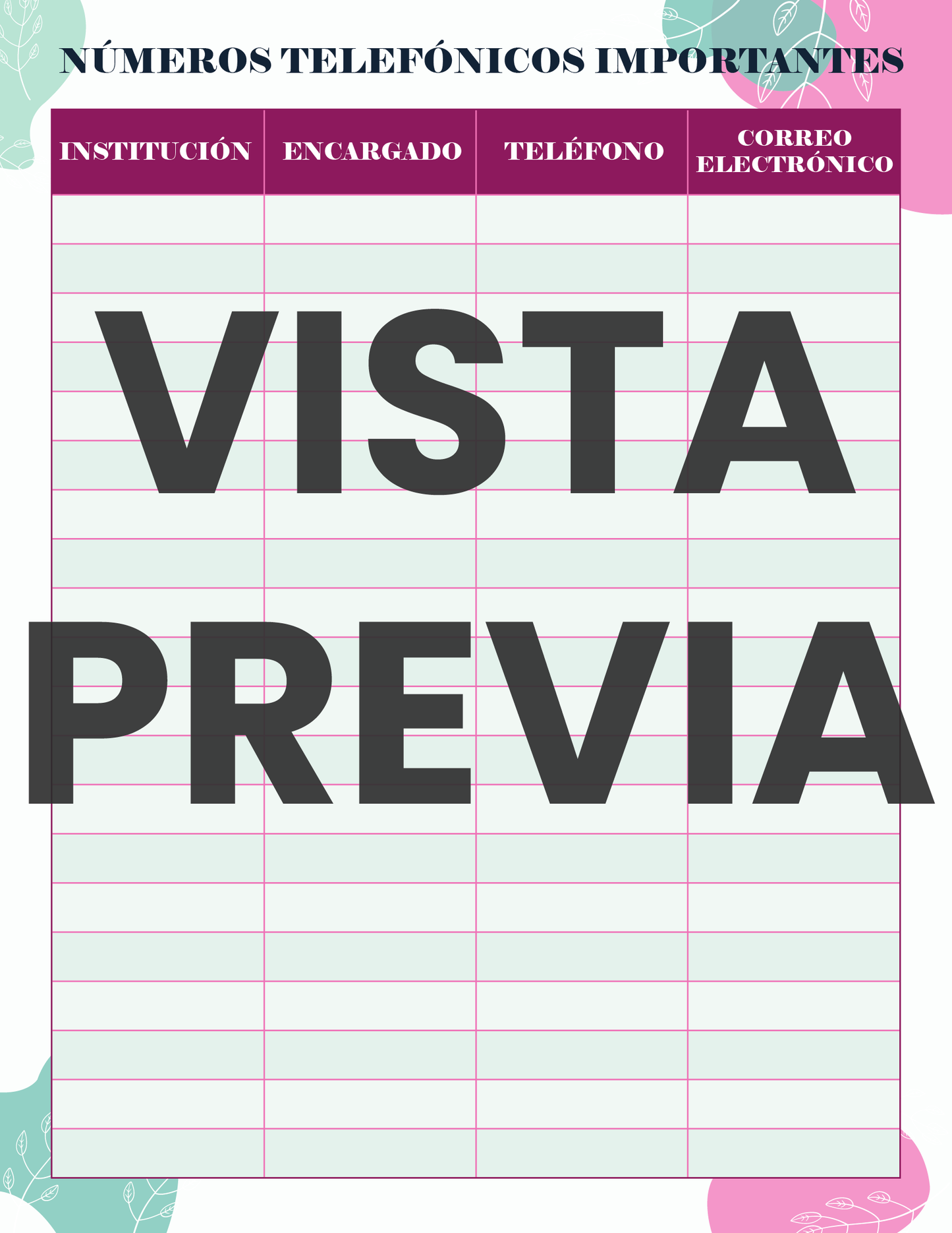 Agenda Flores MAESTRO Preescolar Ciclo Escolar 2024 - 2025