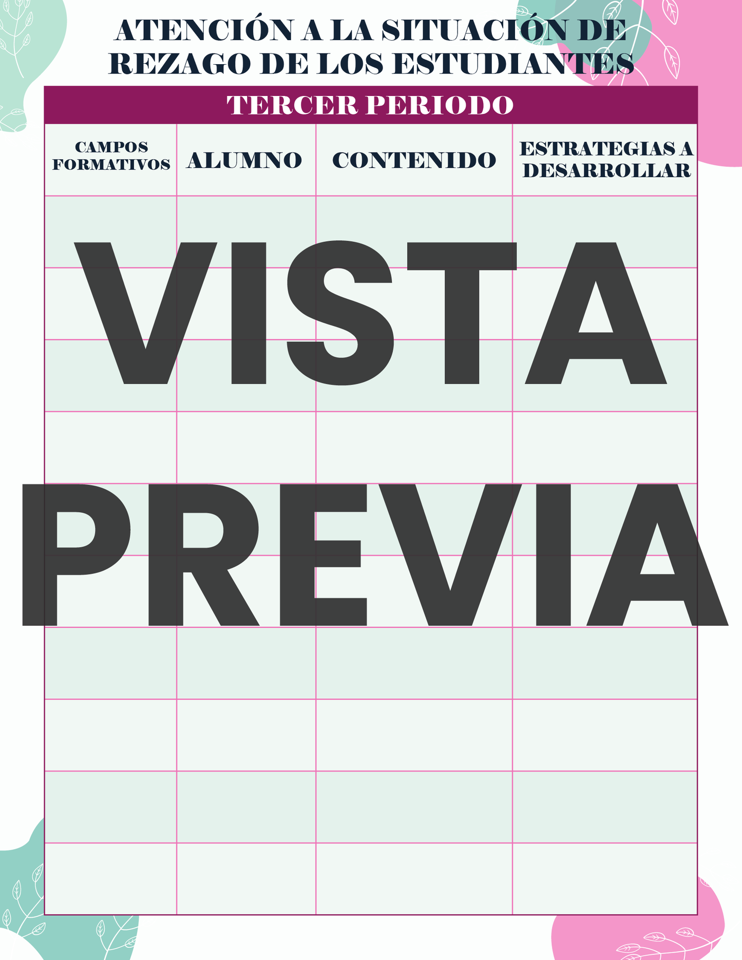 Agenda Flores MAESTRO Preescolar Ciclo Escolar 2024 - 2025