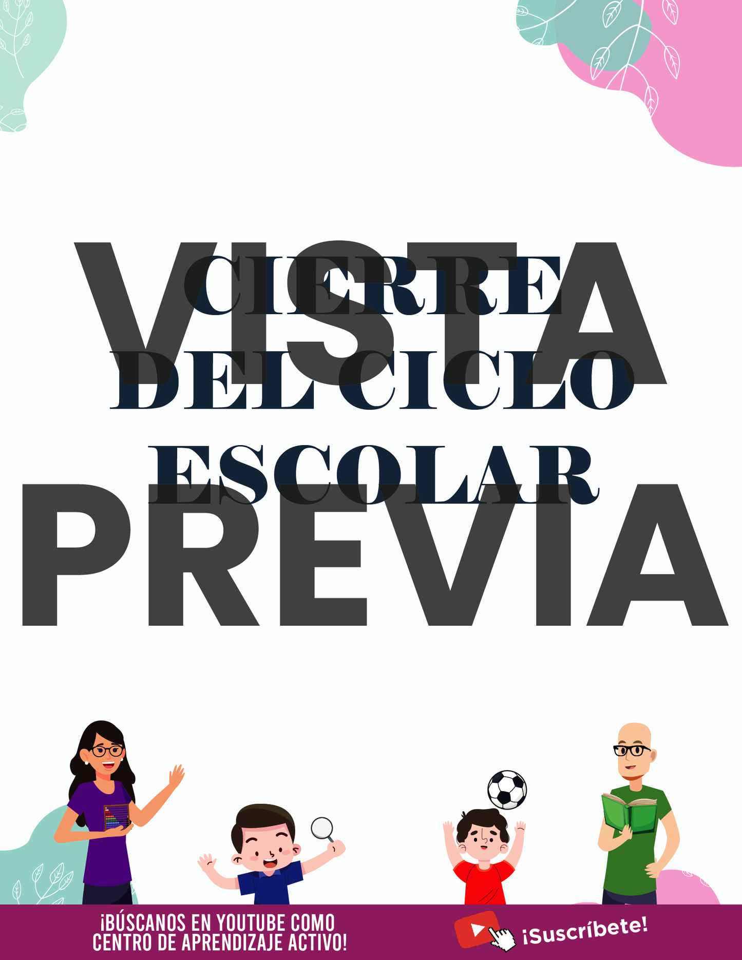 Agenda Flores MAESTRO Preescolar Ciclo Escolar 2024 - 2025