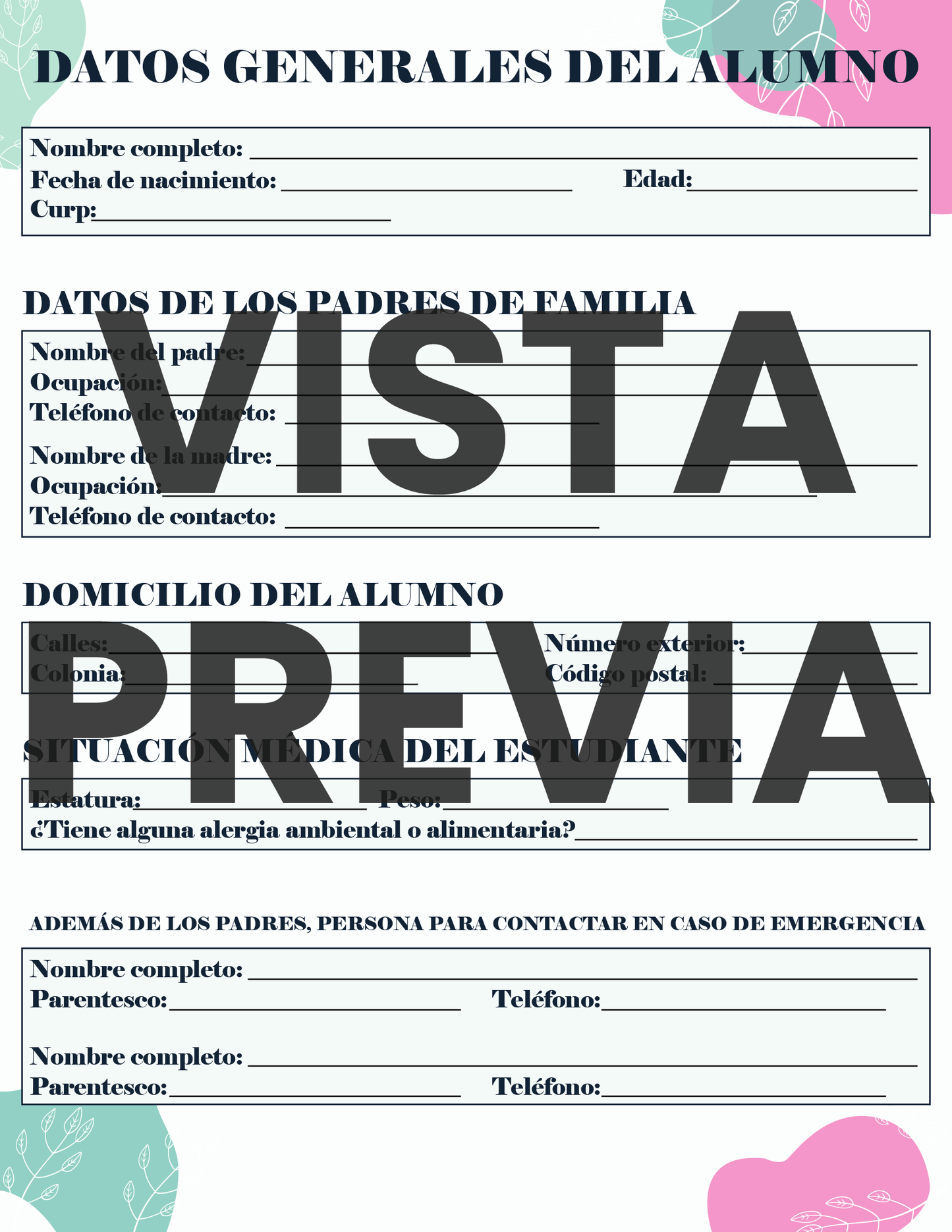 Agenda Flores MAESTRO Preescolar Ciclo Escolar 2024 - 2025
