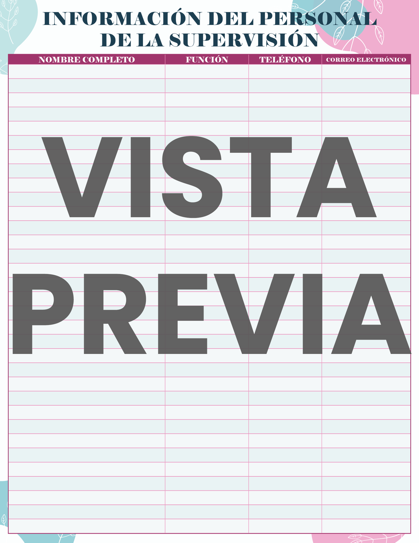 Agenda Flores SUPERVISOR Preescolar Ciclo Escolar 2024 - 2025