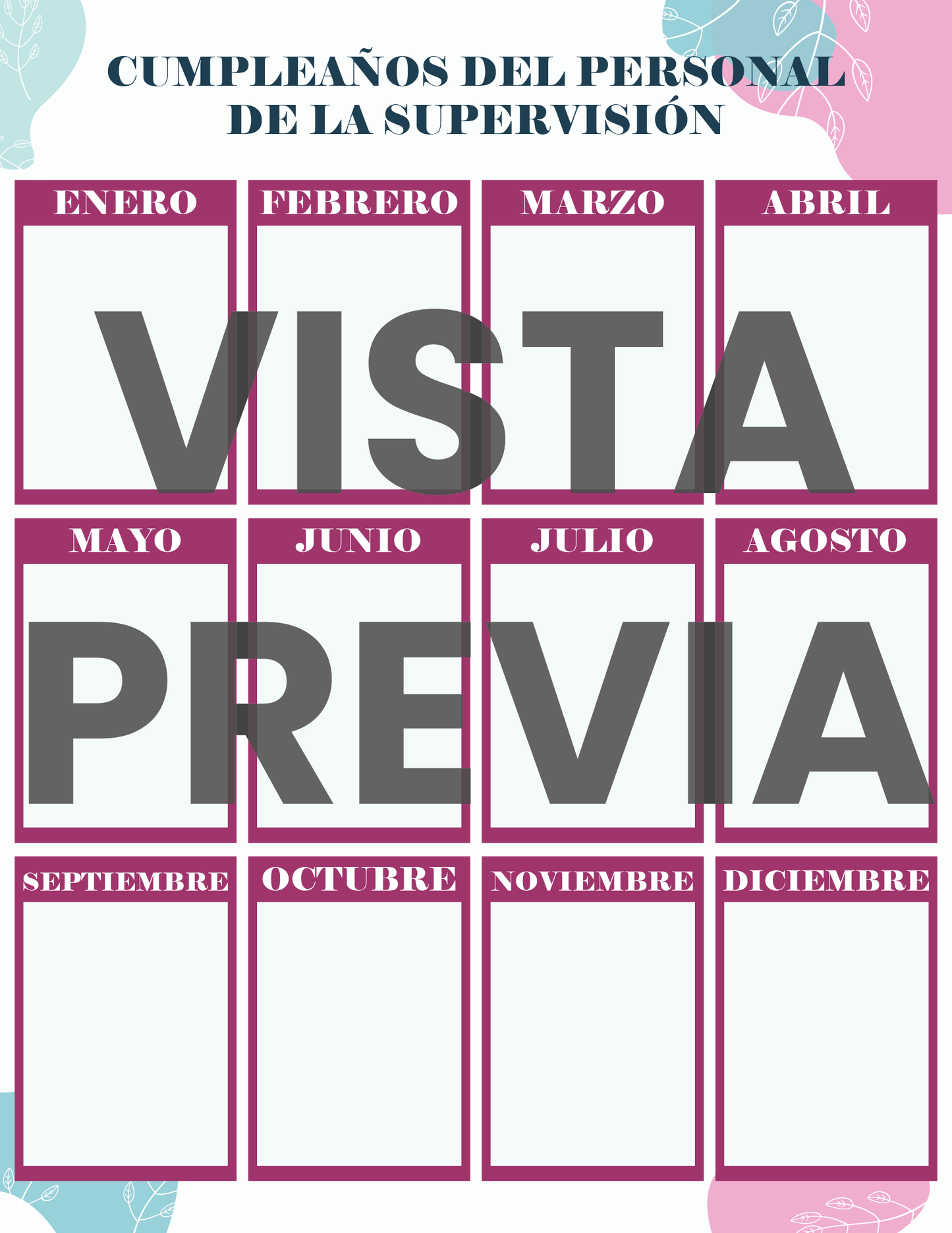 Agenda Flores SUPERVISOR Preescolar Ciclo Escolar 2024 - 2025