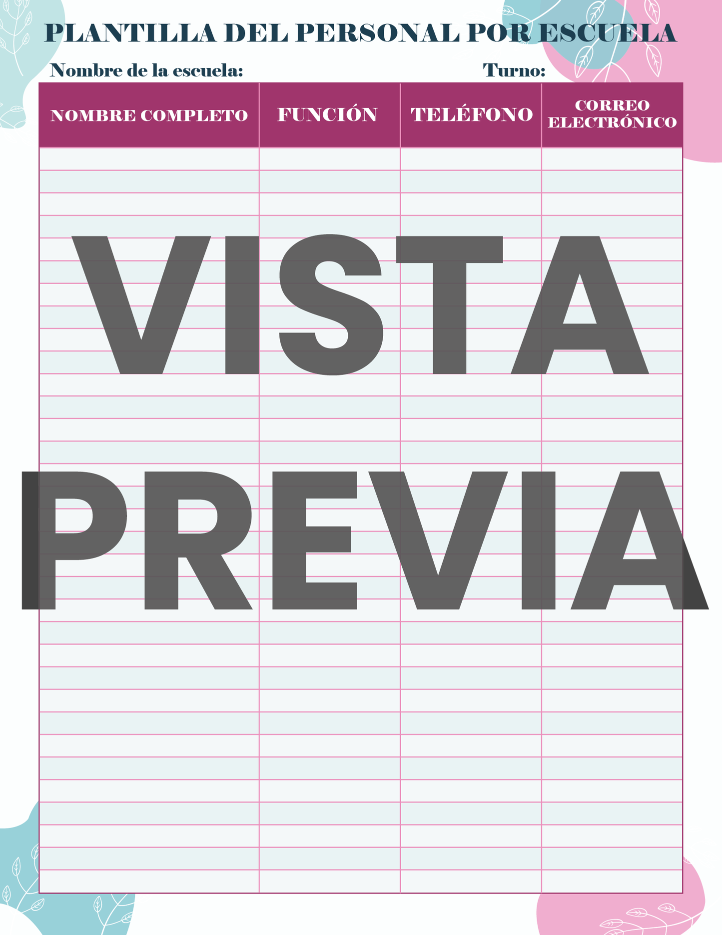 Agenda Flores SUPERVISOR Preescolar Ciclo Escolar 2024 - 2025