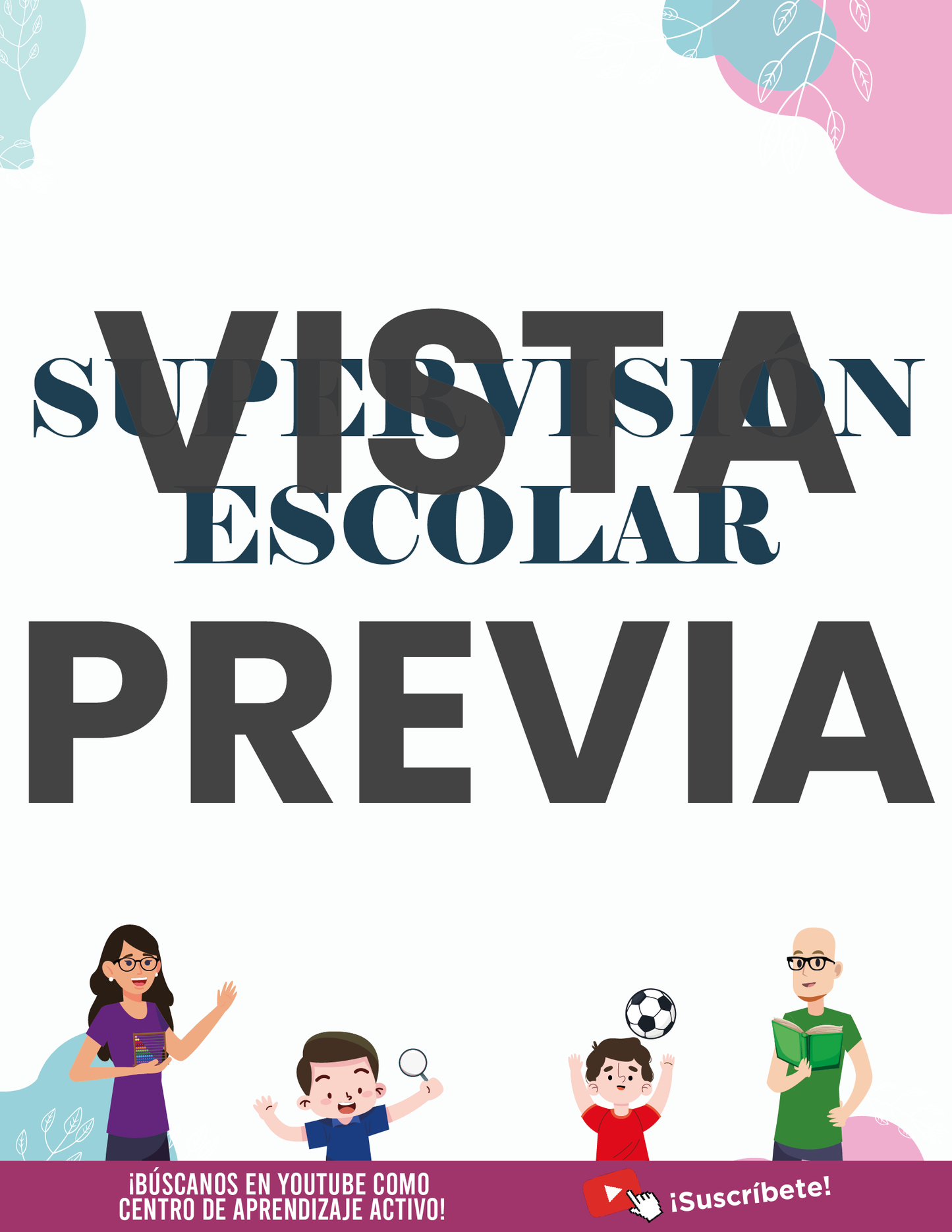 Agenda Flores SUPERVISOR Preescolar Ciclo Escolar 2024 - 2025