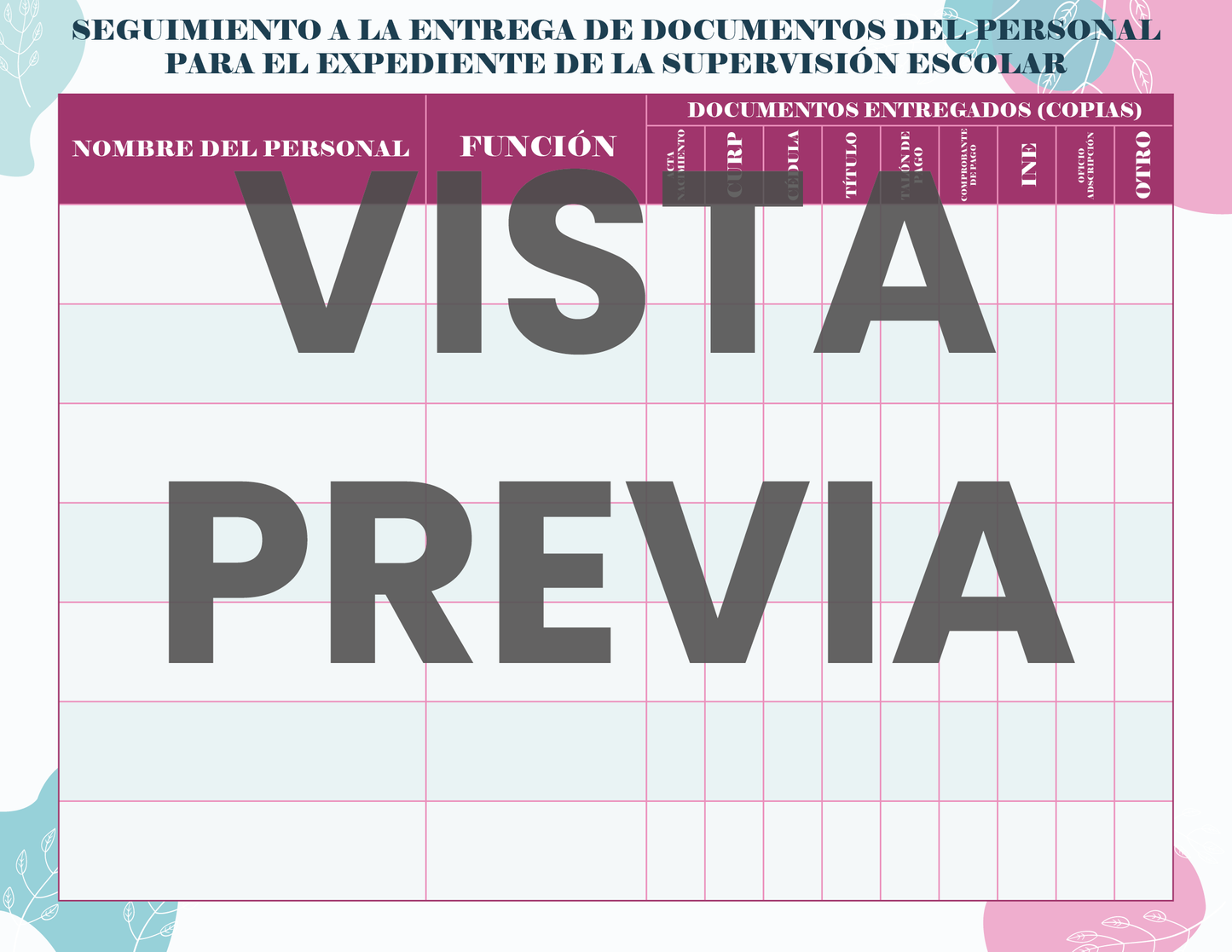 Agenda Flores SUPERVISOR Preescolar Ciclo Escolar 2024 - 2025