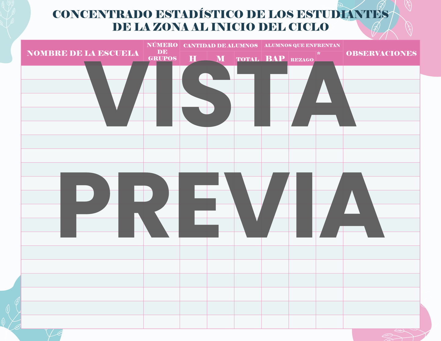 Agenda Flores SUPERVISOR Preescolar Ciclo Escolar 2024 - 2025