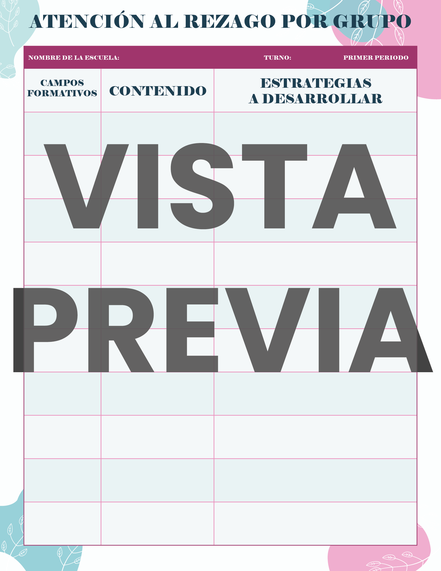 Agenda Flores SUPERVISOR Preescolar Ciclo Escolar 2024 - 2025