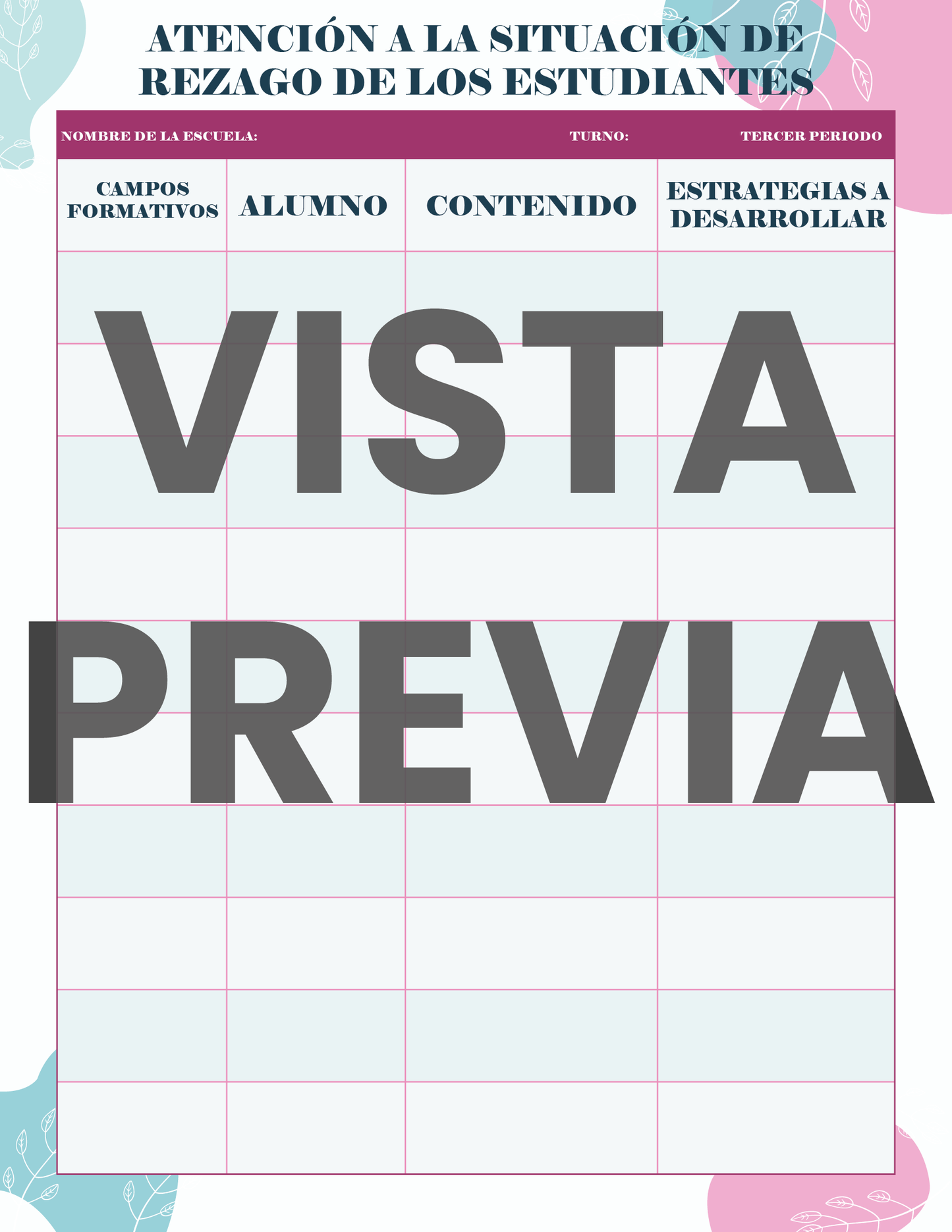 Agenda Flores SUPERVISOR Preescolar Ciclo Escolar 2024 - 2025