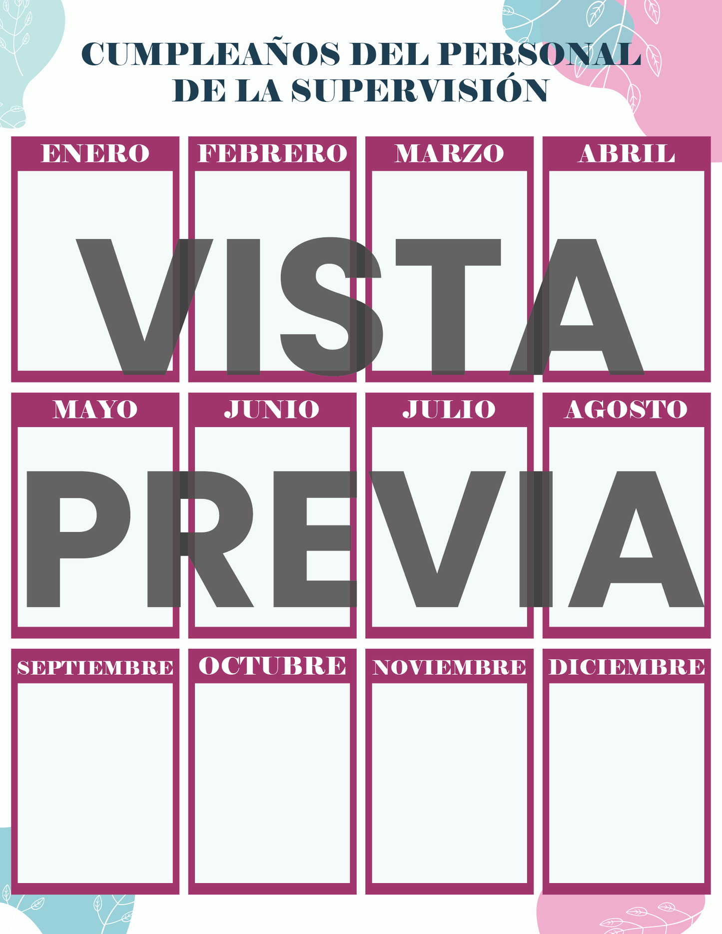 Agenda Flores SUPERVISOR Primaria Ciclo Escolar 2024 - 2025