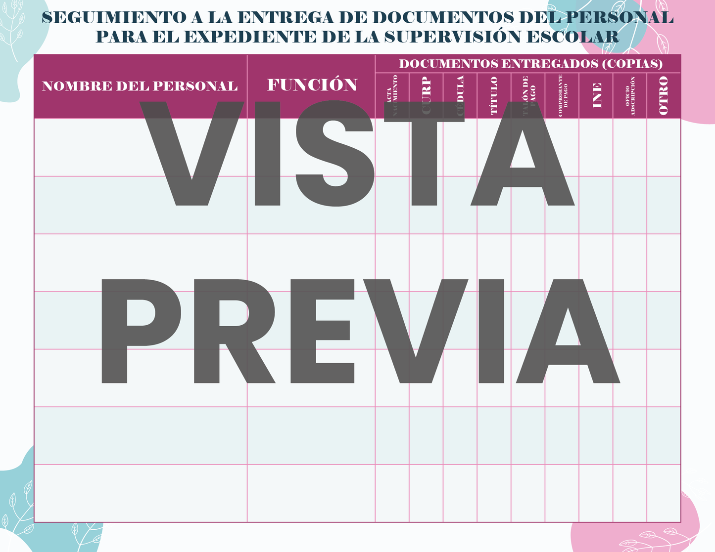 Agenda Flores SUPERVISOR Primaria Ciclo Escolar 2024 - 2025
