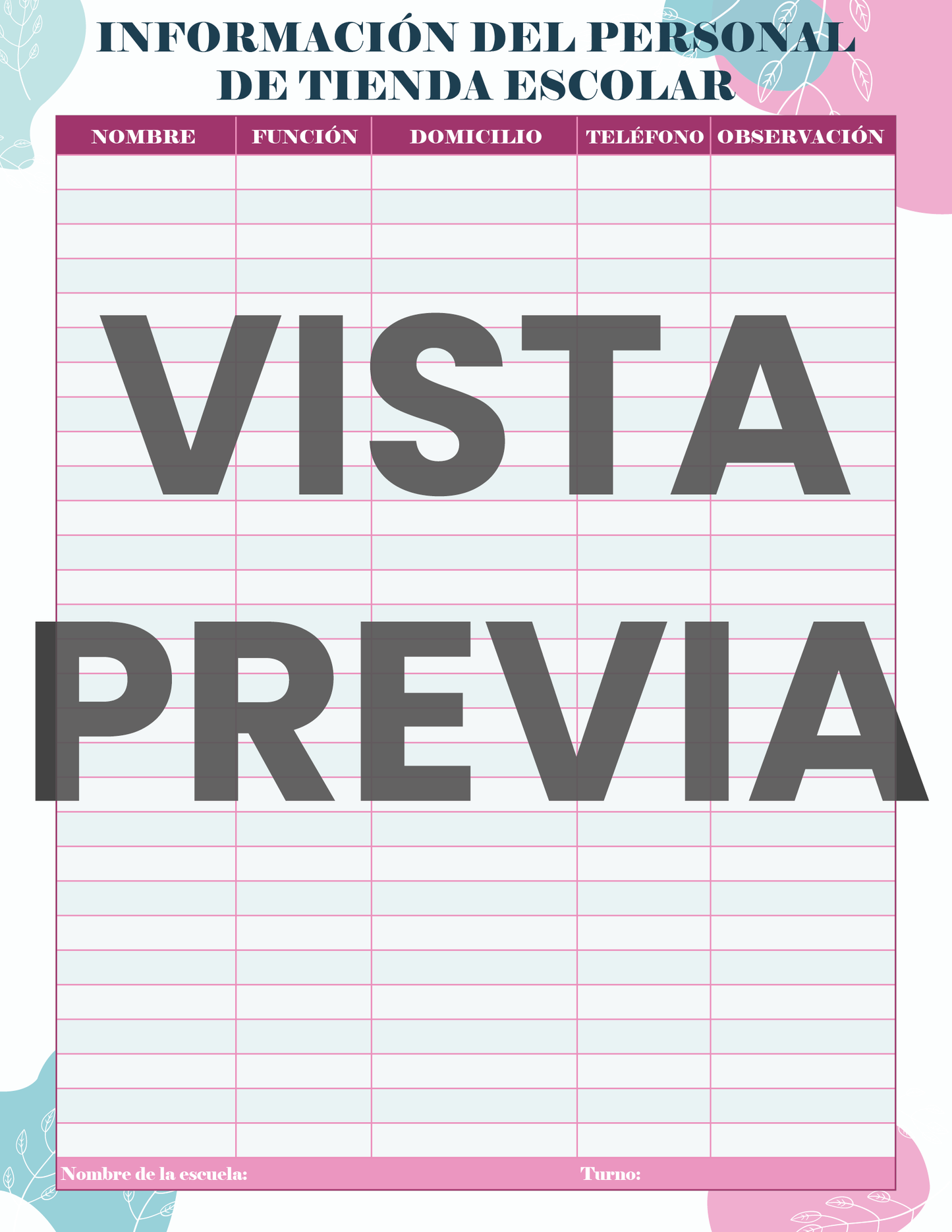 Agenda Flores SUPERVISOR Primaria Ciclo Escolar 2024 - 2025