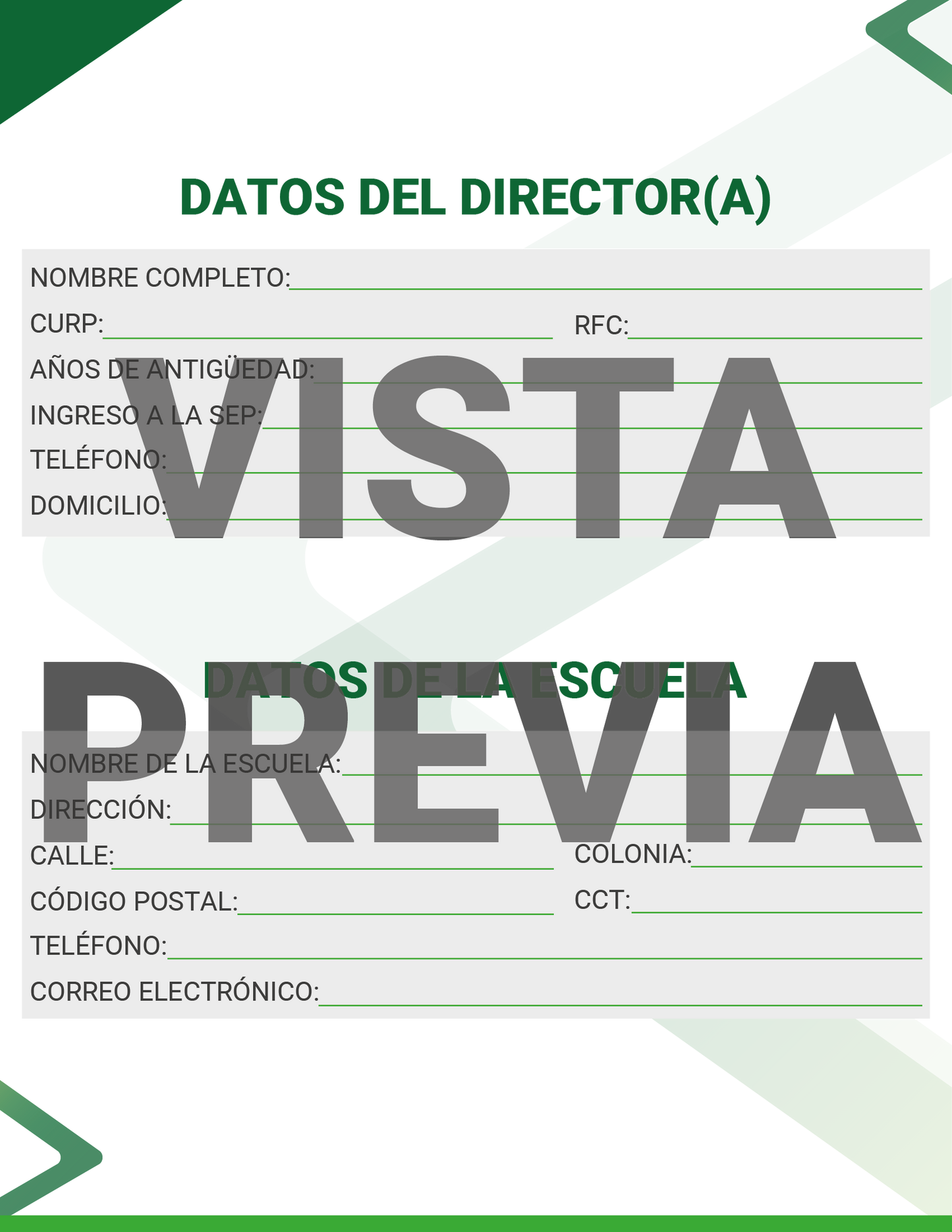 Mi Agenda Formal DIRECTOR Primaria Ciclo Escolar 2024 - 2025 en PDF