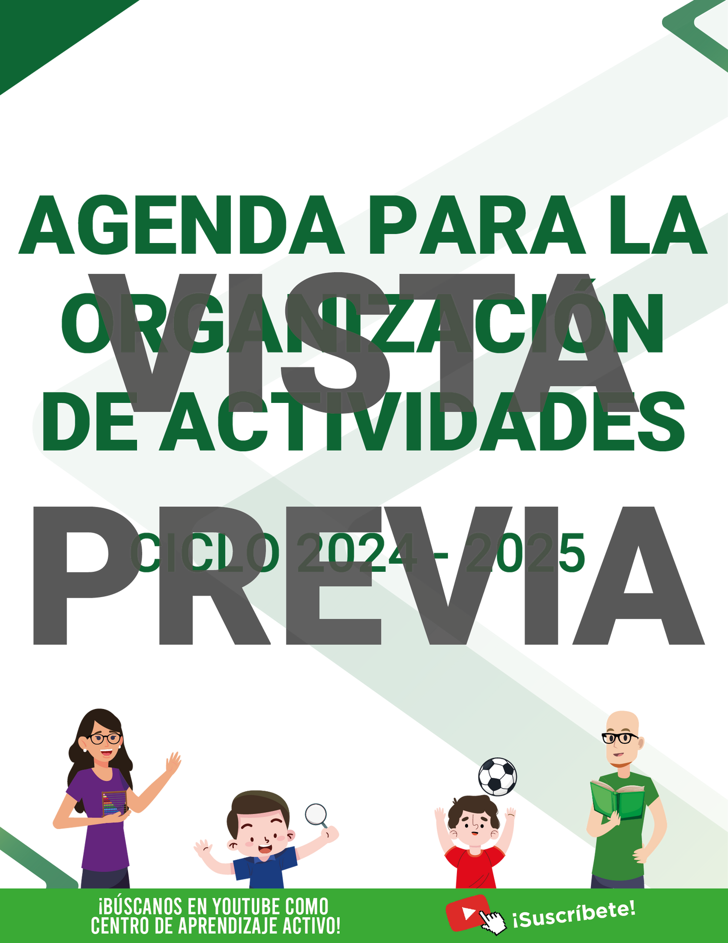 Mi Agenda Formal DIRECTOR Primaria Ciclo Escolar 2024 - 2025 en PDF