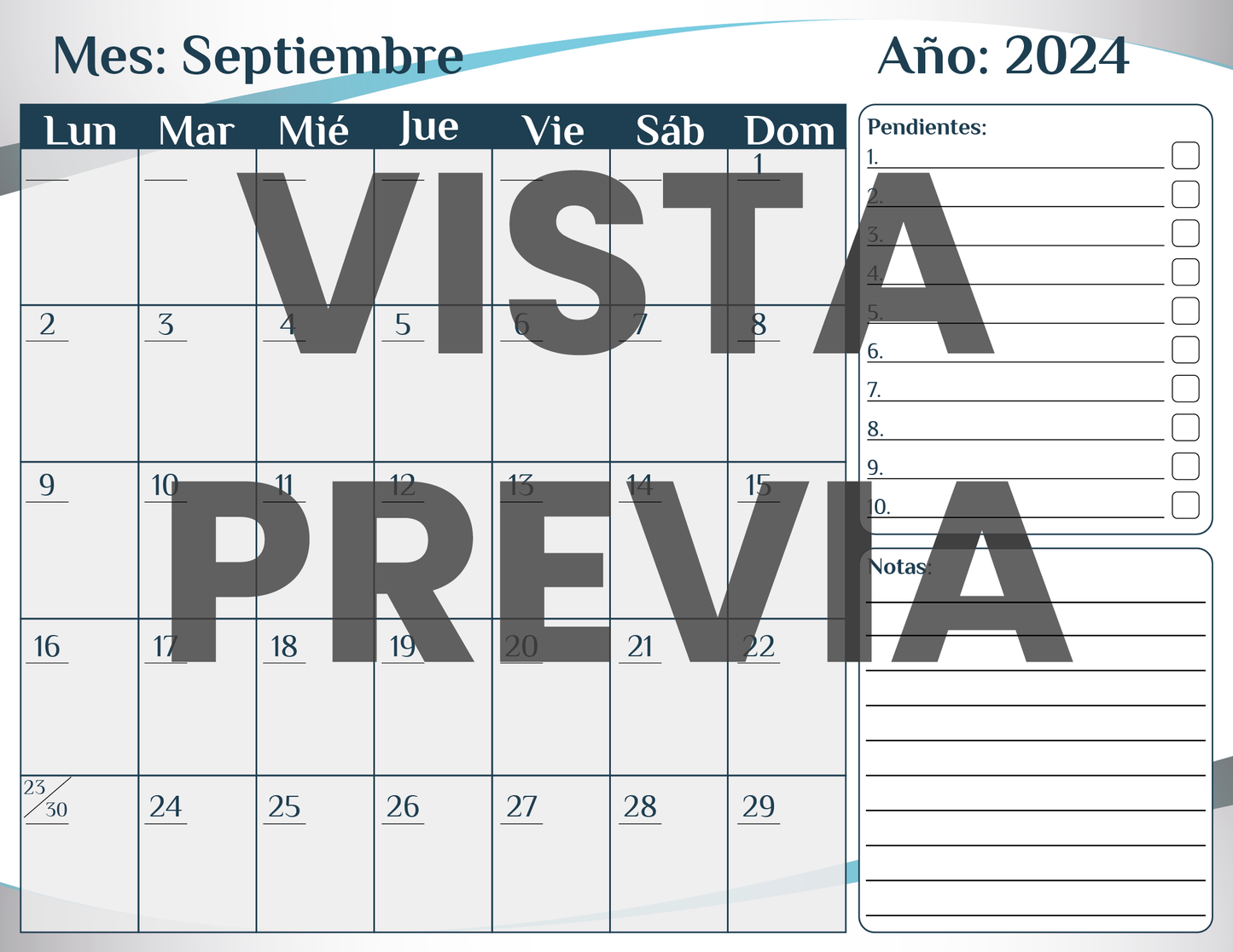 Agenda Formal DIRECTOR Primaria Ciclo Escolar 2024 - 2025