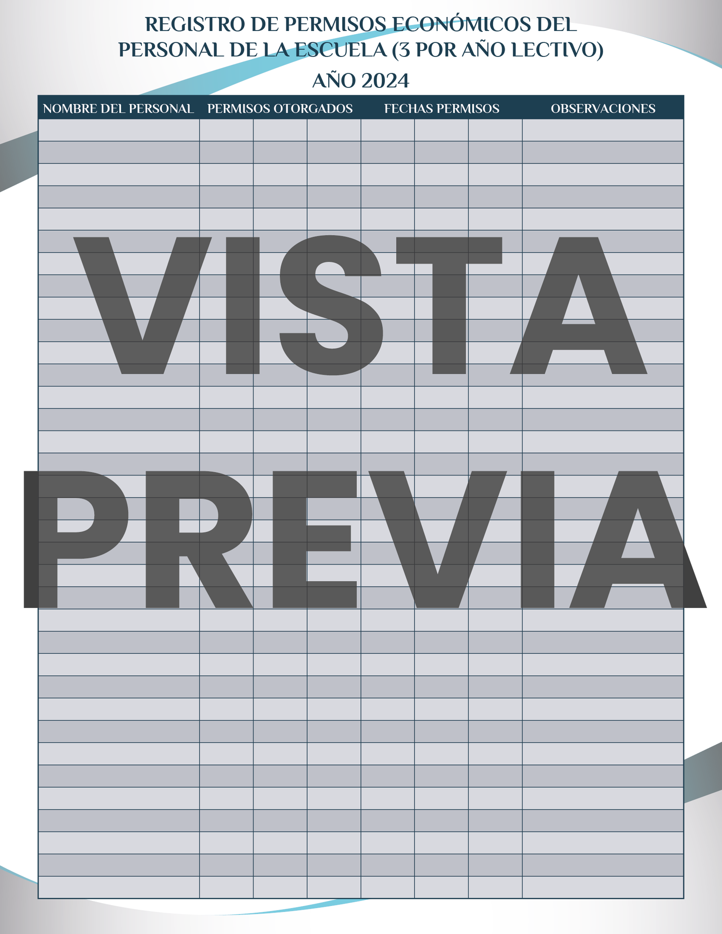Agenda Formal DIRECTOR Primaria Ciclo Escolar 2024 - 2025