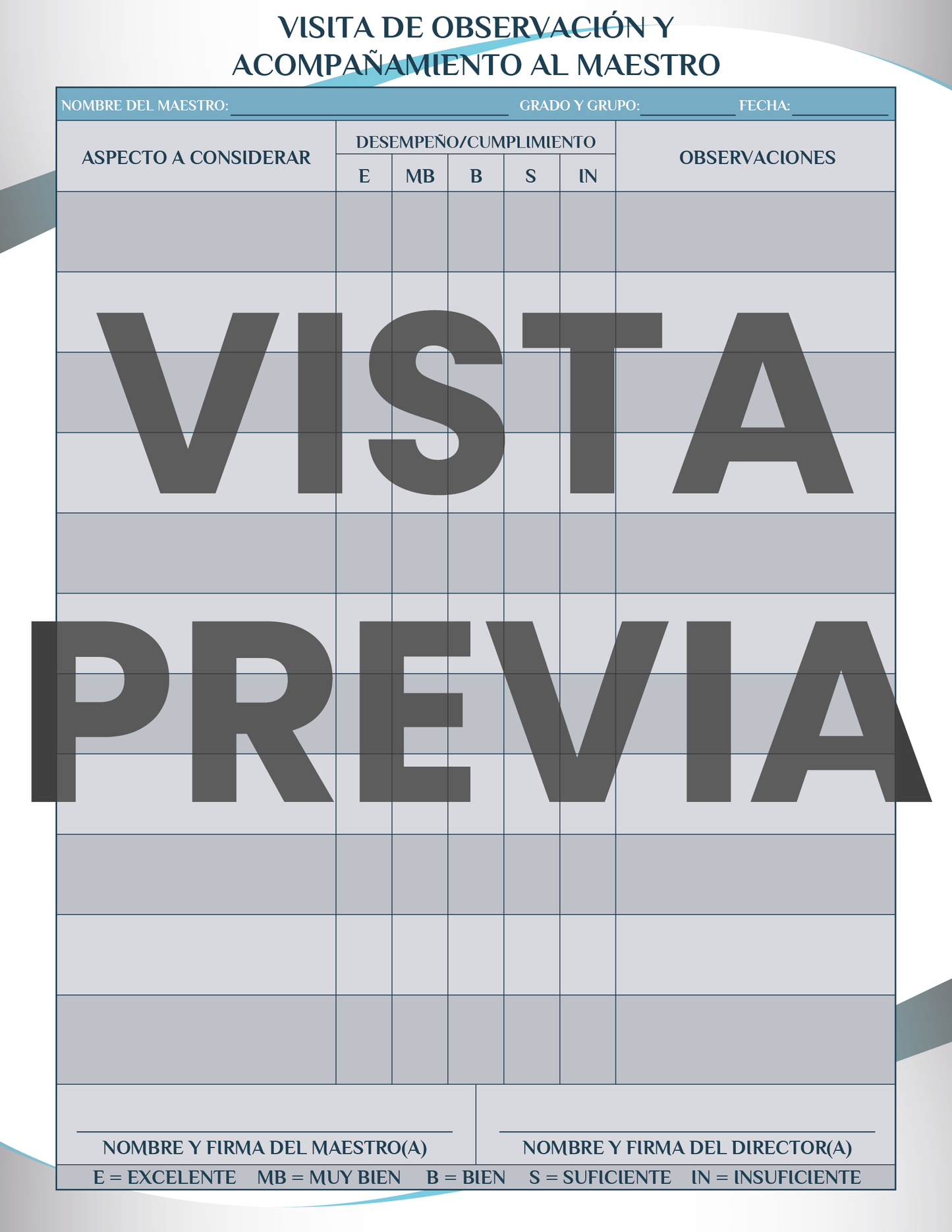 Agenda Formal DIRECTOR Primaria Ciclo Escolar 2024 - 2025