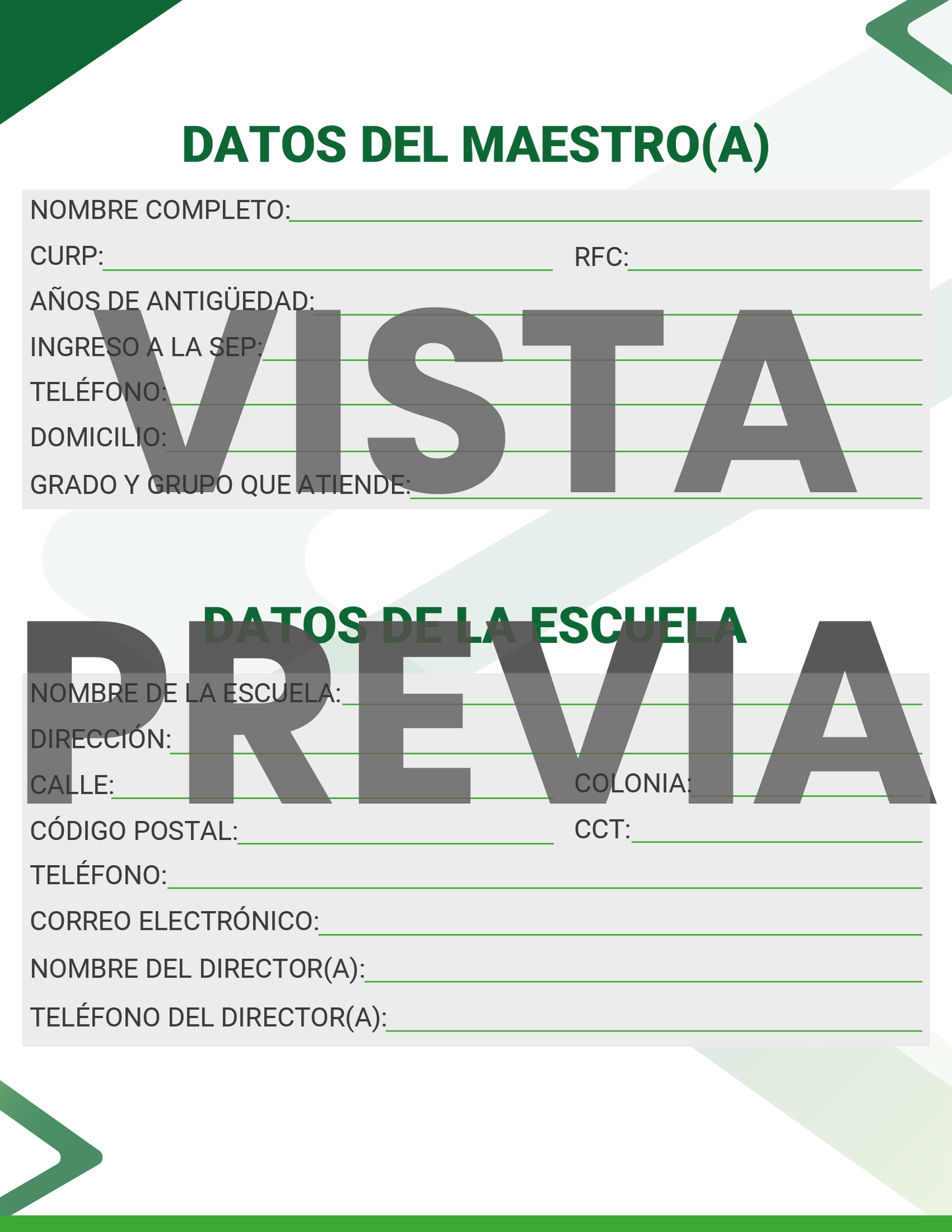 Mi Agenda Formal MAESTRO Primaria Ciclo Escolar 2024 - 2025 en PDF