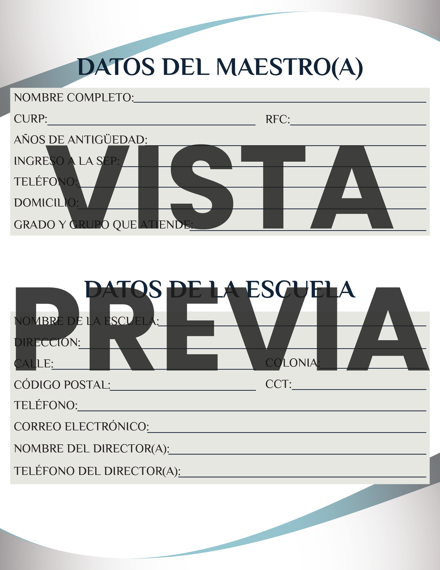 Agenda Formal MAESTRO Secundaria Ciclo Escolar 2024 - 2025