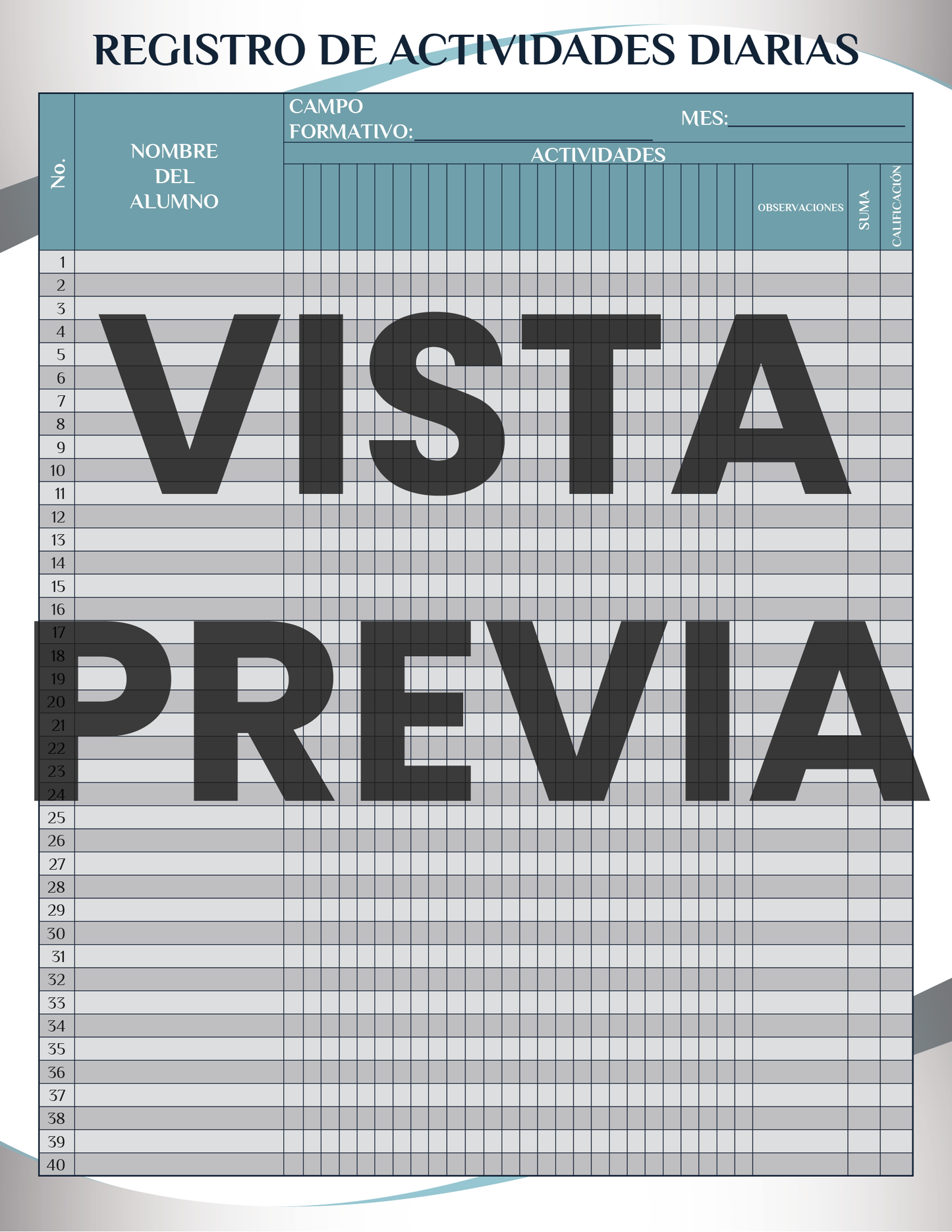 Agenda Formal MAESTRO Secundaria Ciclo Escolar 2024 - 2025