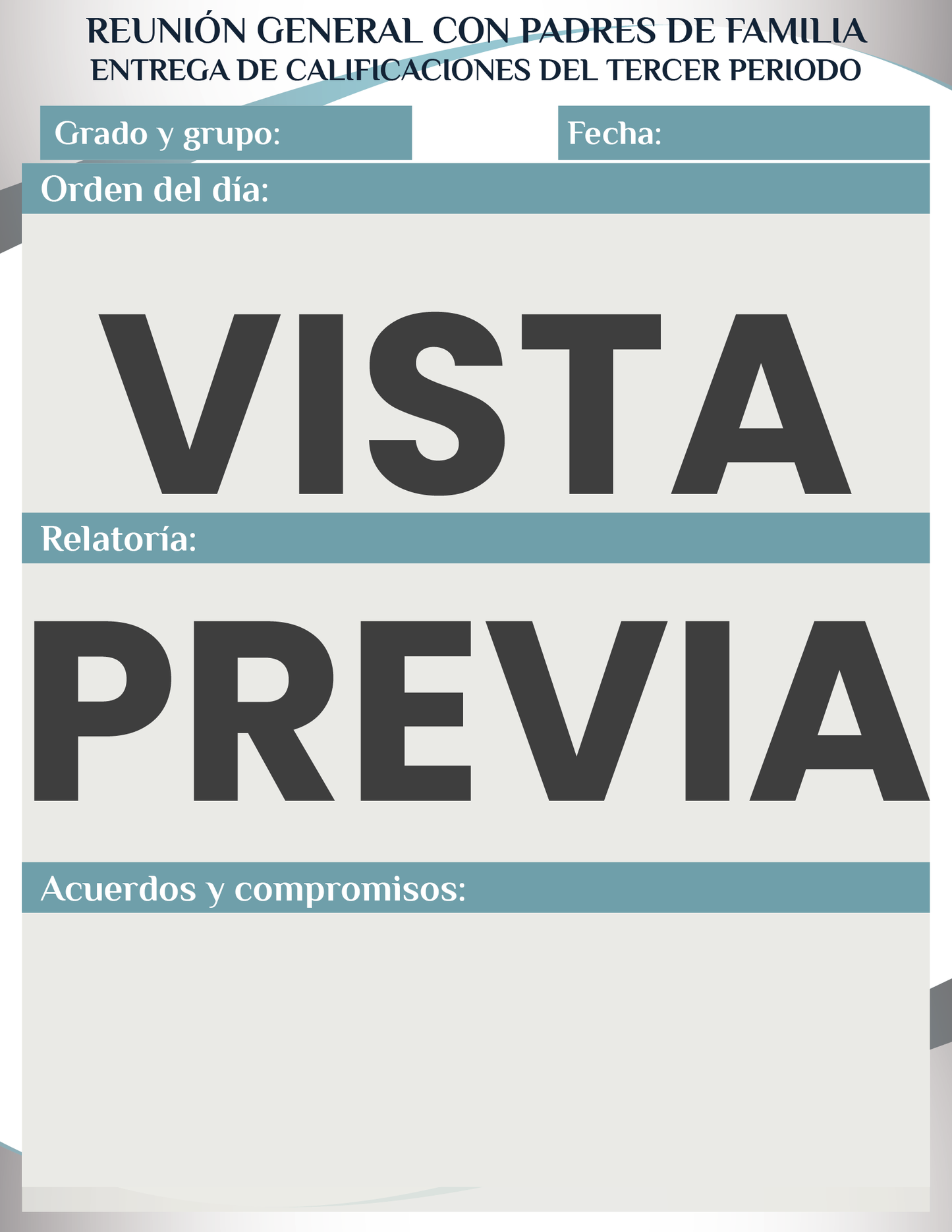 Agenda Formal MAESTRO Secundaria Ciclo Escolar 2024 - 2025