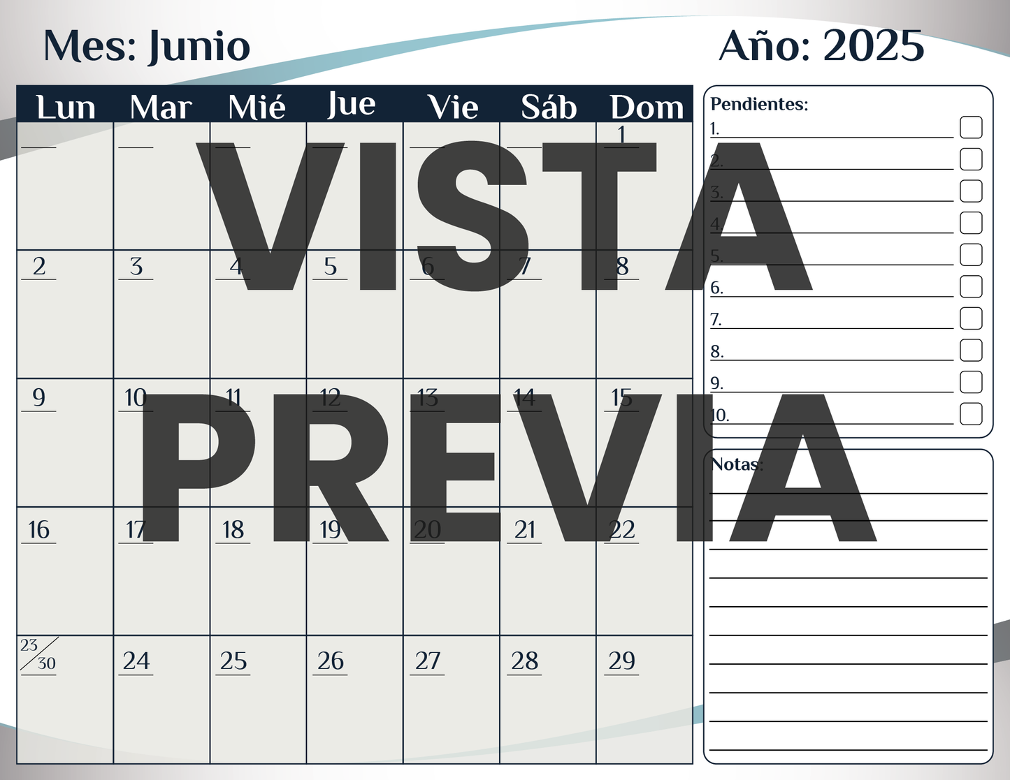 Agenda Formal MAESTRO Secundaria Ciclo Escolar 2024 - 2025