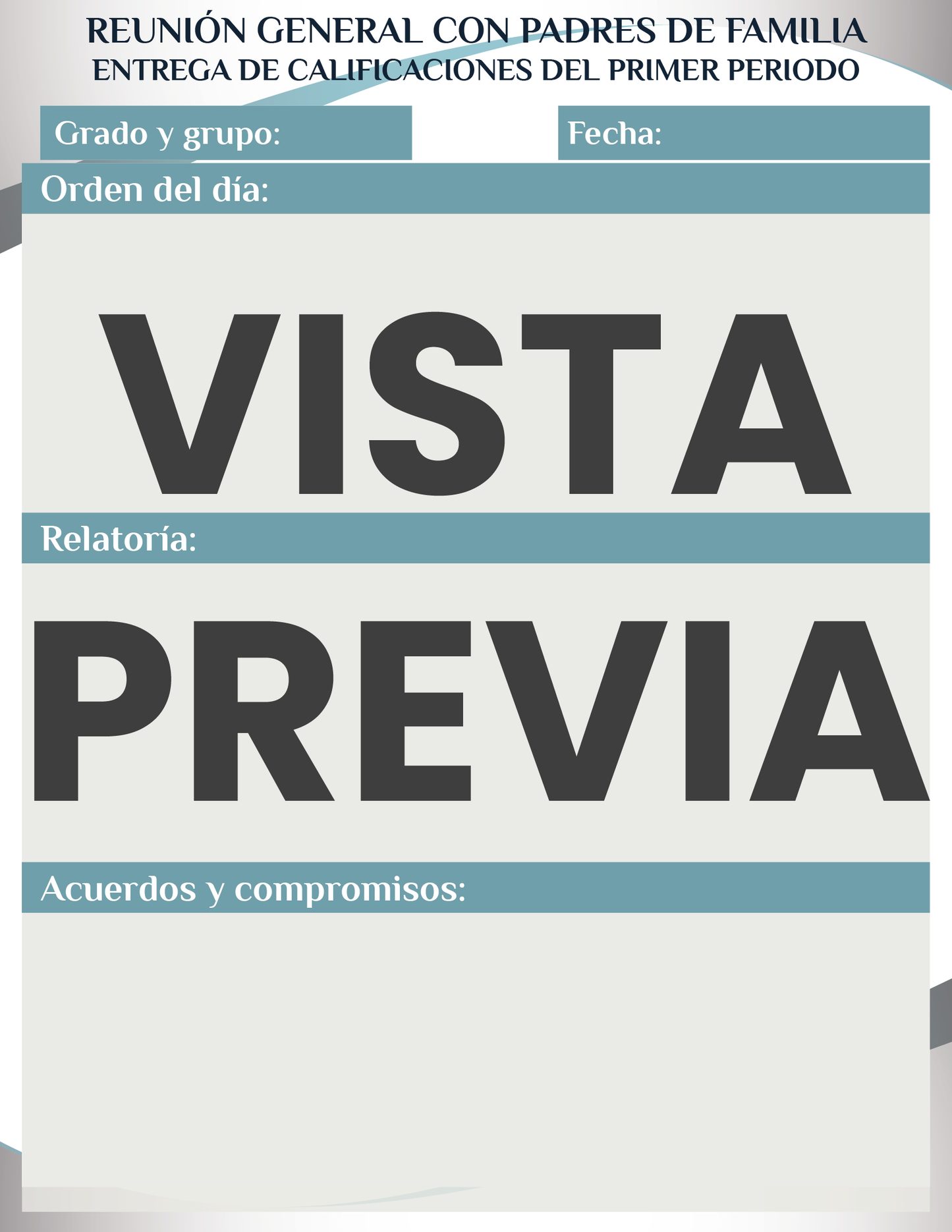 Agenda Formal MAESTRO Secundaria Ciclo Escolar 2024 - 2025