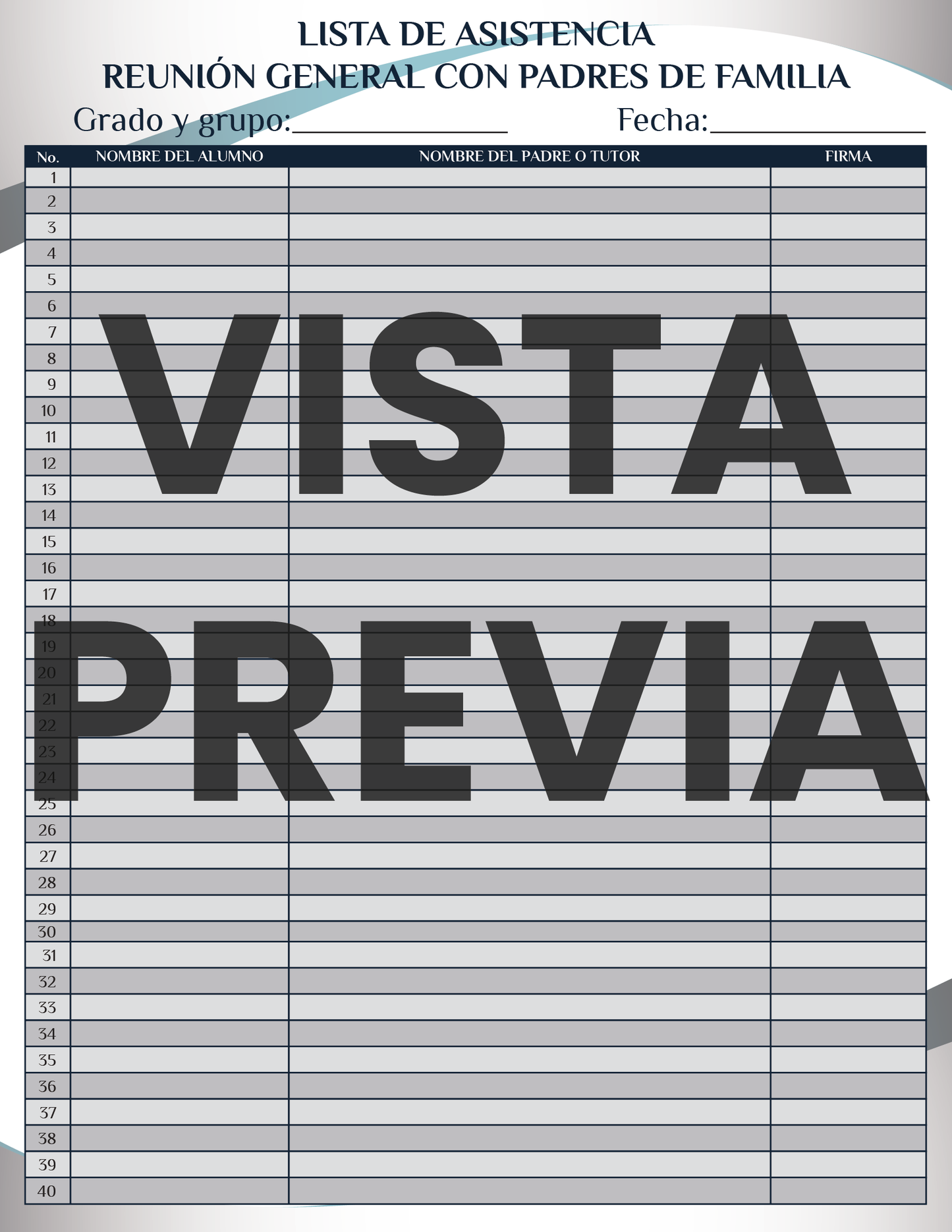 Agenda Formal MAESTRO Secundaria Ciclo Escolar 2024 - 2025