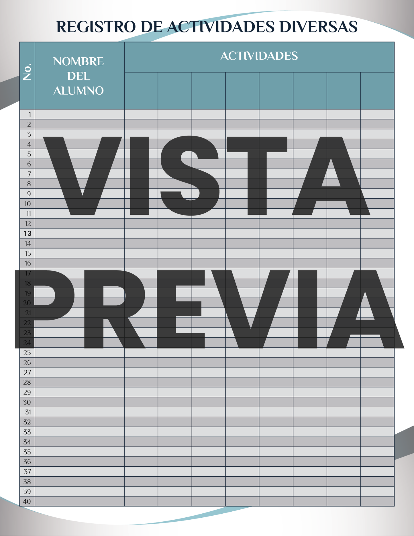 Agenda Formal MAESTRO Secundaria Ciclo Escolar 2024 - 2025