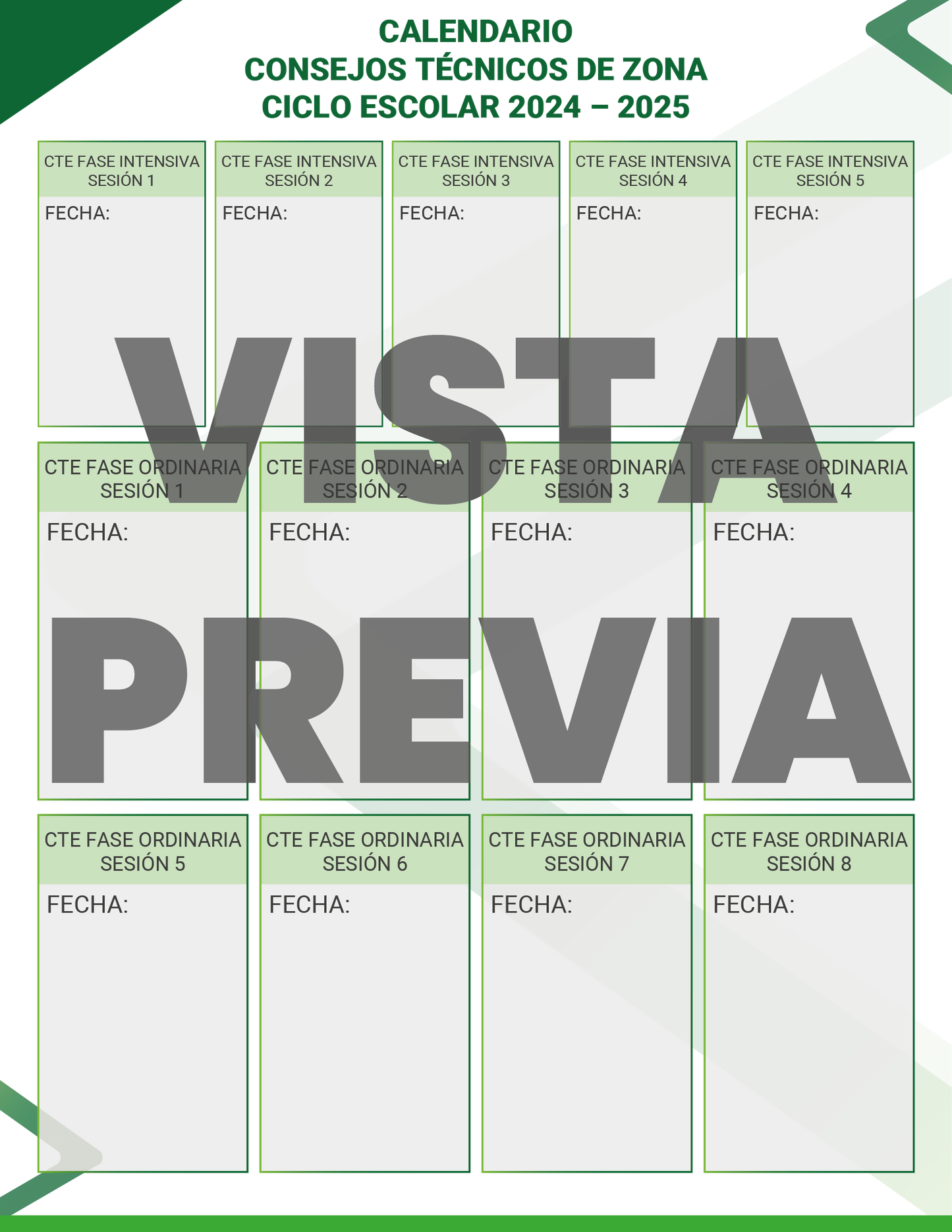 Mi Agenda Formal SUPERVISOR Preescolar Ciclo Escolar 2024 - 2025 en PDF