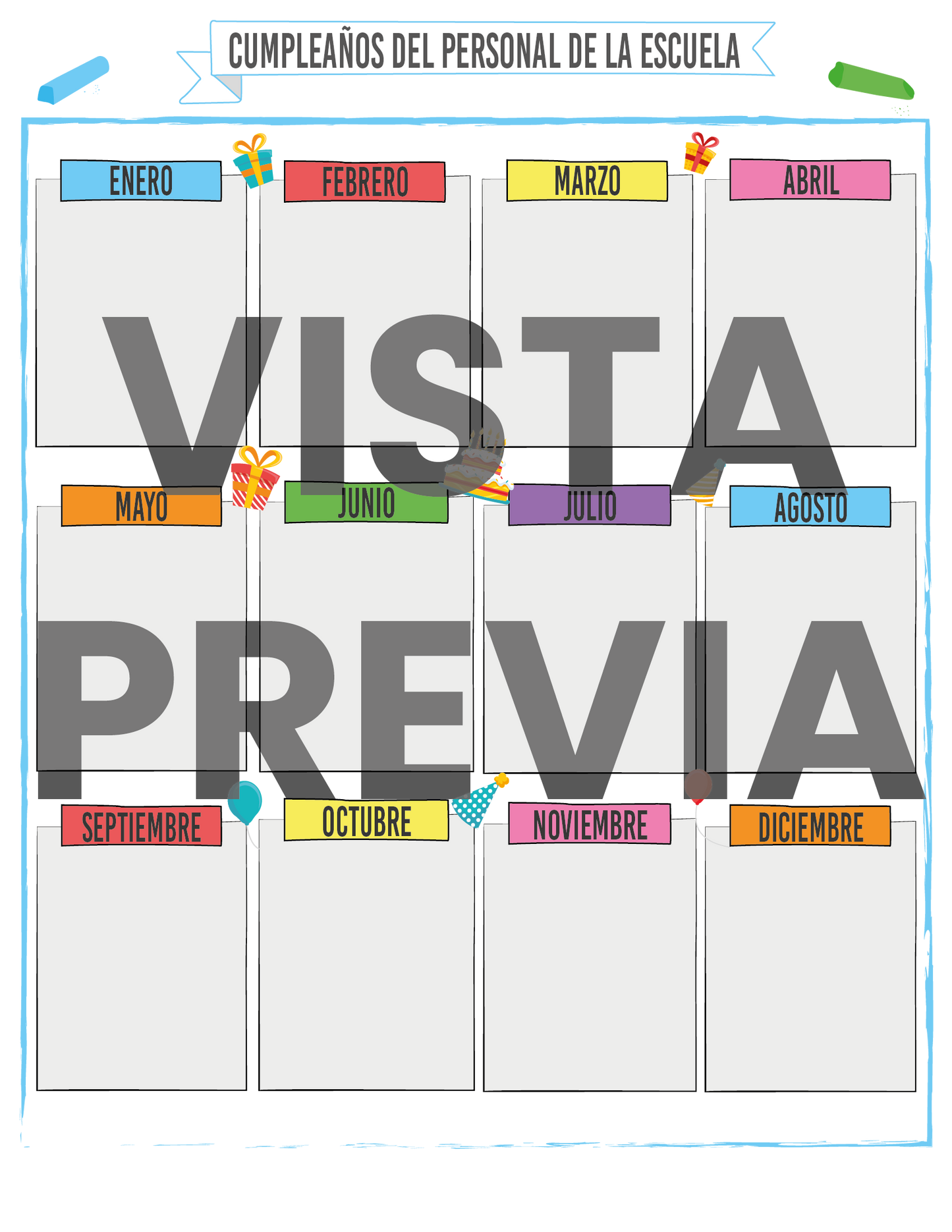 Agenda Gises MAESTRO Preescolar Ciclo Escolar 2024 - 2025 en PDF