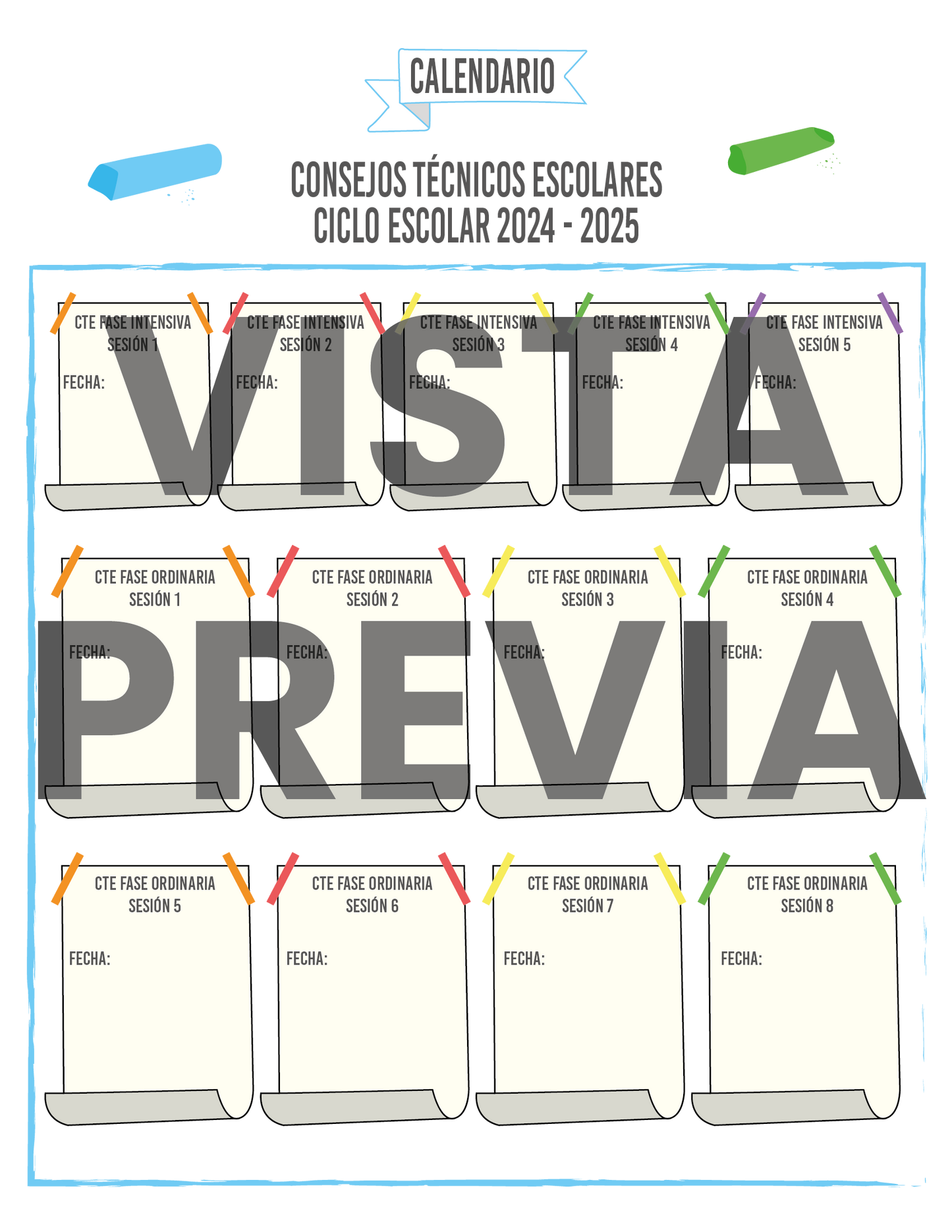 Agenda Gises MAESTRO Preescolar Ciclo Escolar 2024 - 2025 en PDF