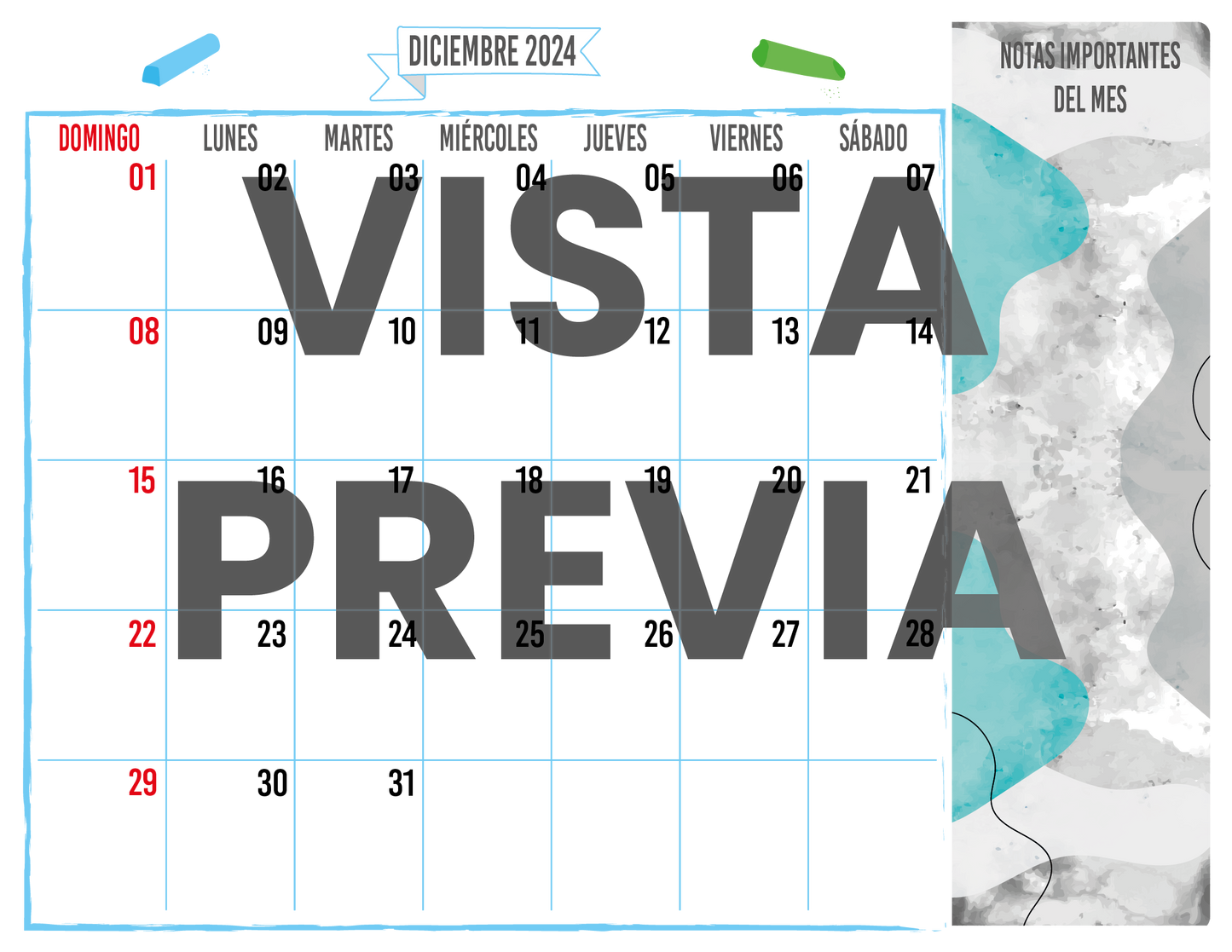 Agenda Gises MAESTRO Preescolar Ciclo Escolar 2024 - 2025 en PDF