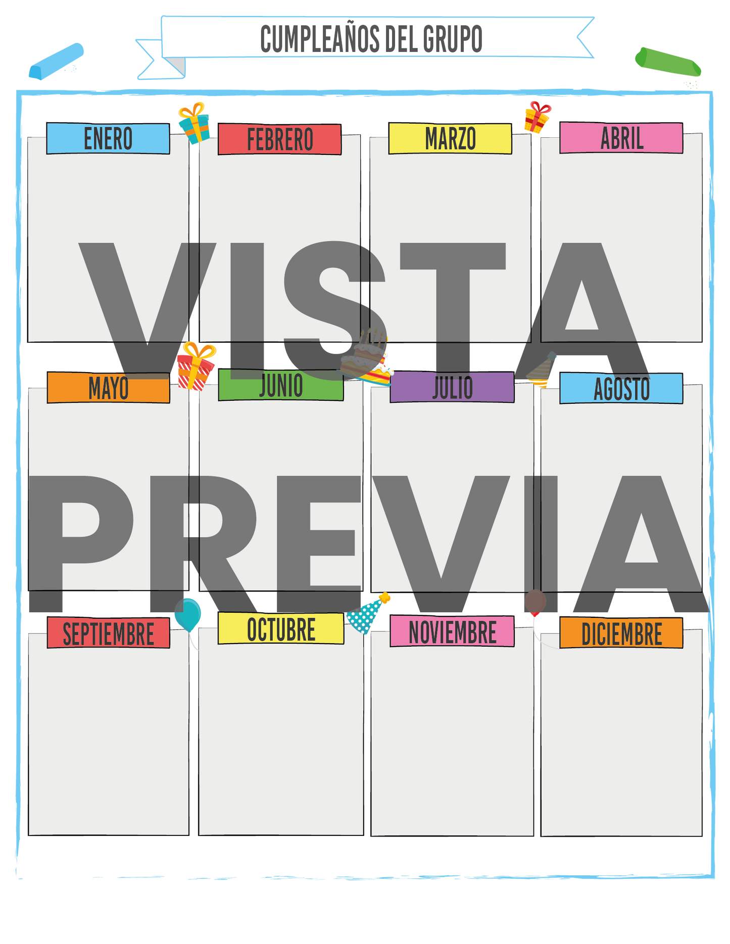 Agenda Gises MAESTRO Preescolar Ciclo Escolar 2024 - 2025 en PDF