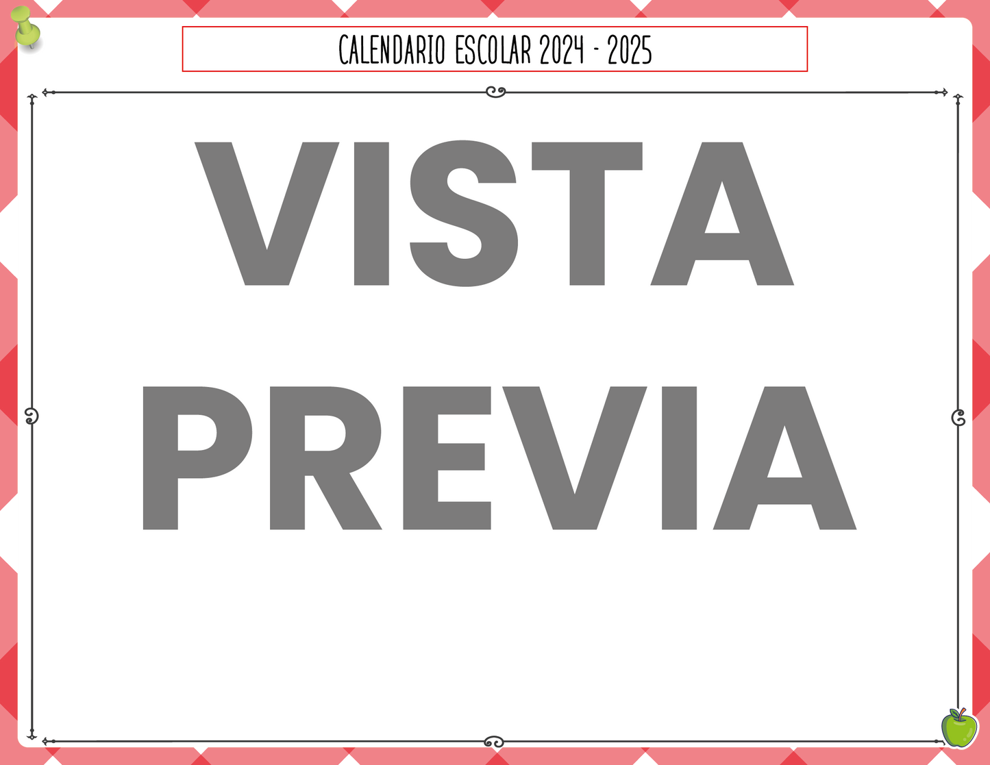 Agenda Roja MAESTRO Preescolar Ciclo Escolar 2024 - 2025 en PDF