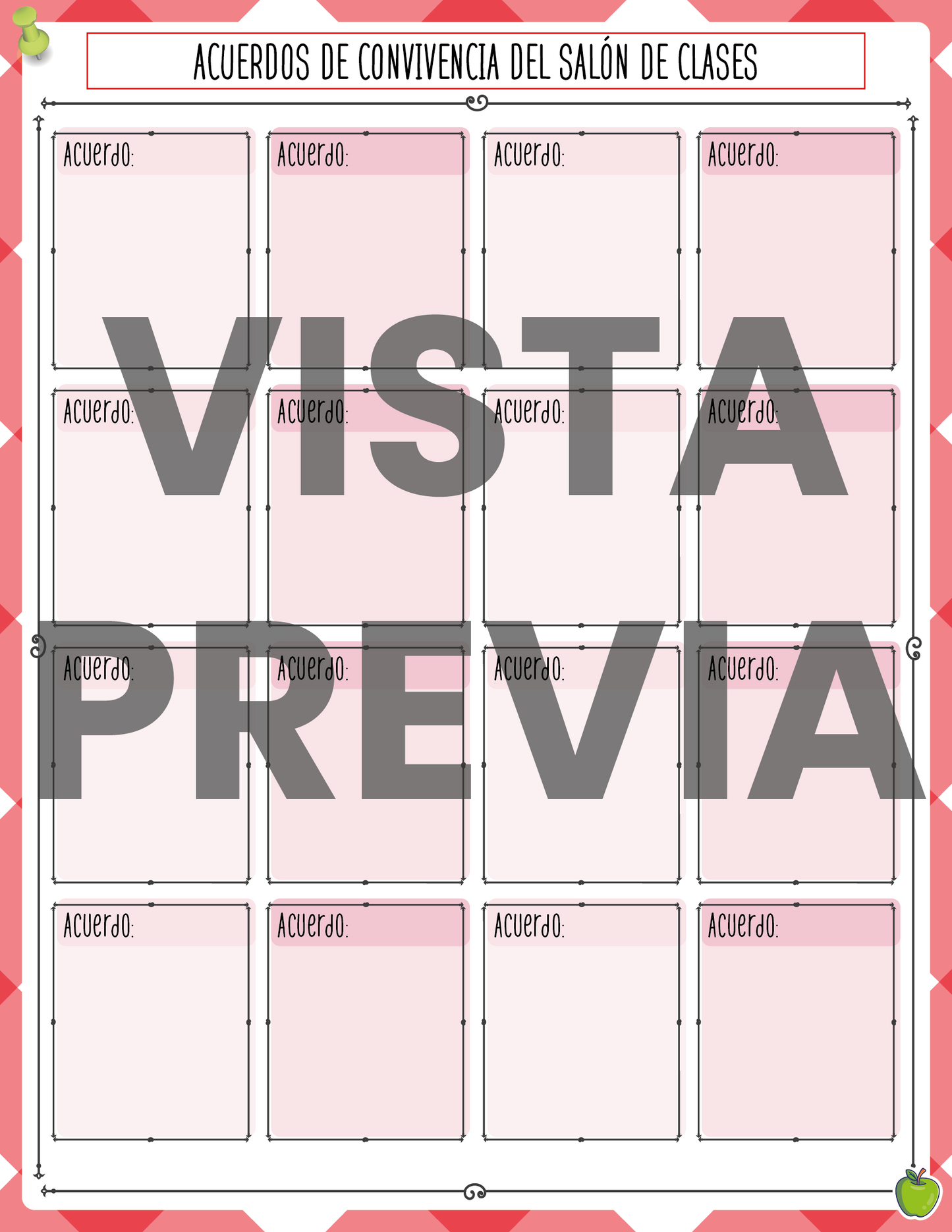 Agenda Roja MAESTRO Preescolar Ciclo Escolar 2024 - 2025 en PDF