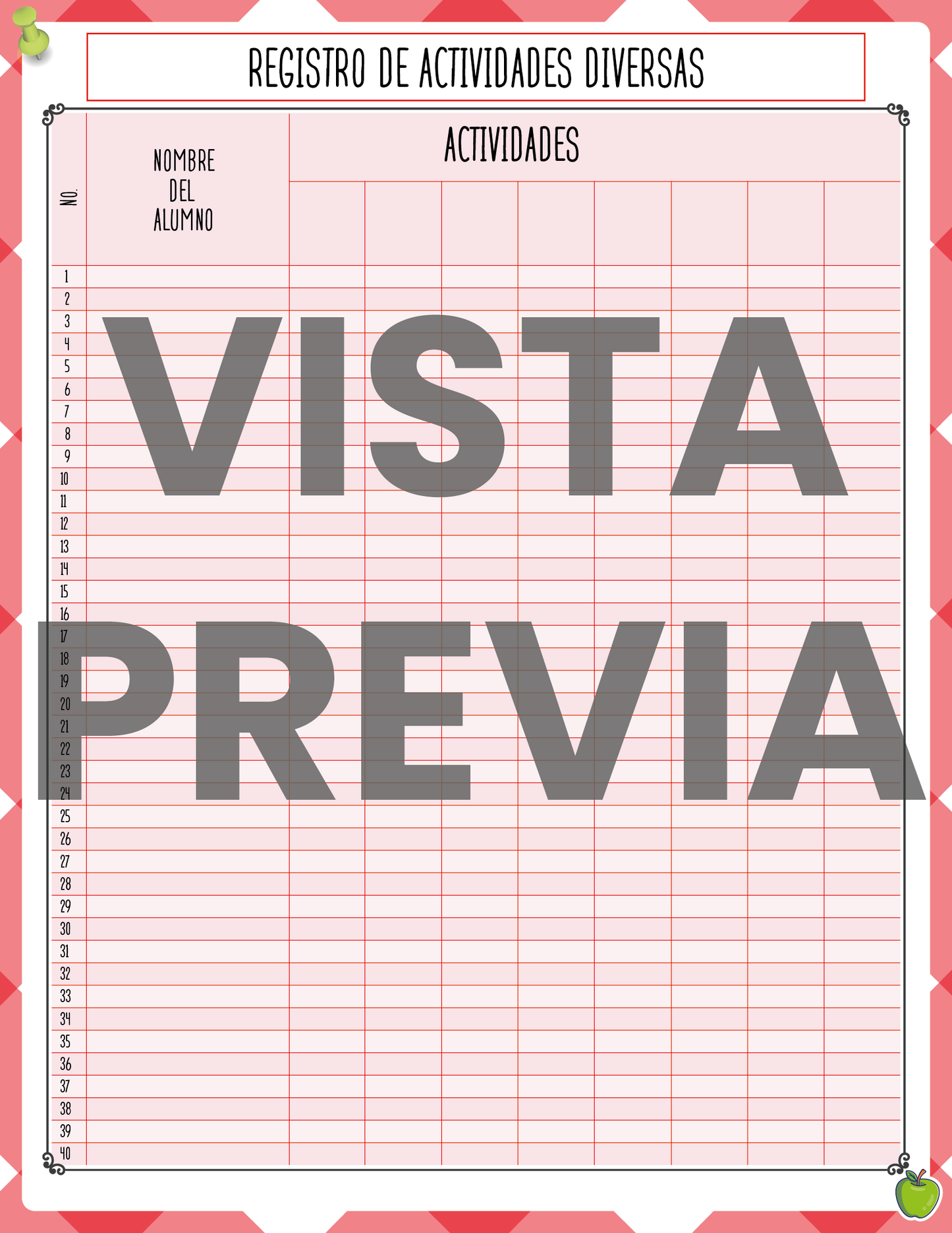 Agenda Roja MAESTRO Preescolar Ciclo Escolar 2024 - 2025 en PDF