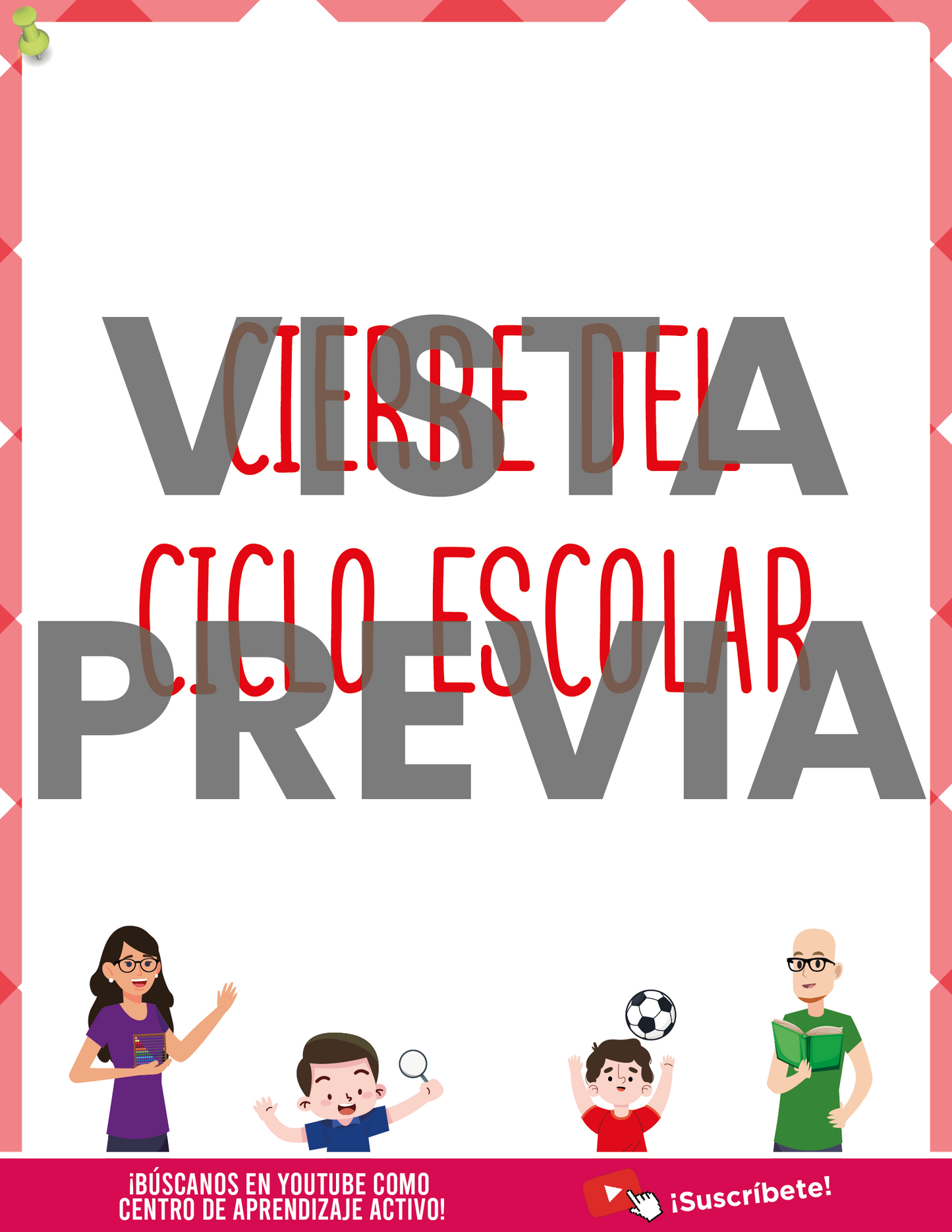 Agenda Roja MAESTRO Preescolar Ciclo Escolar 2024 - 2025 en PDF