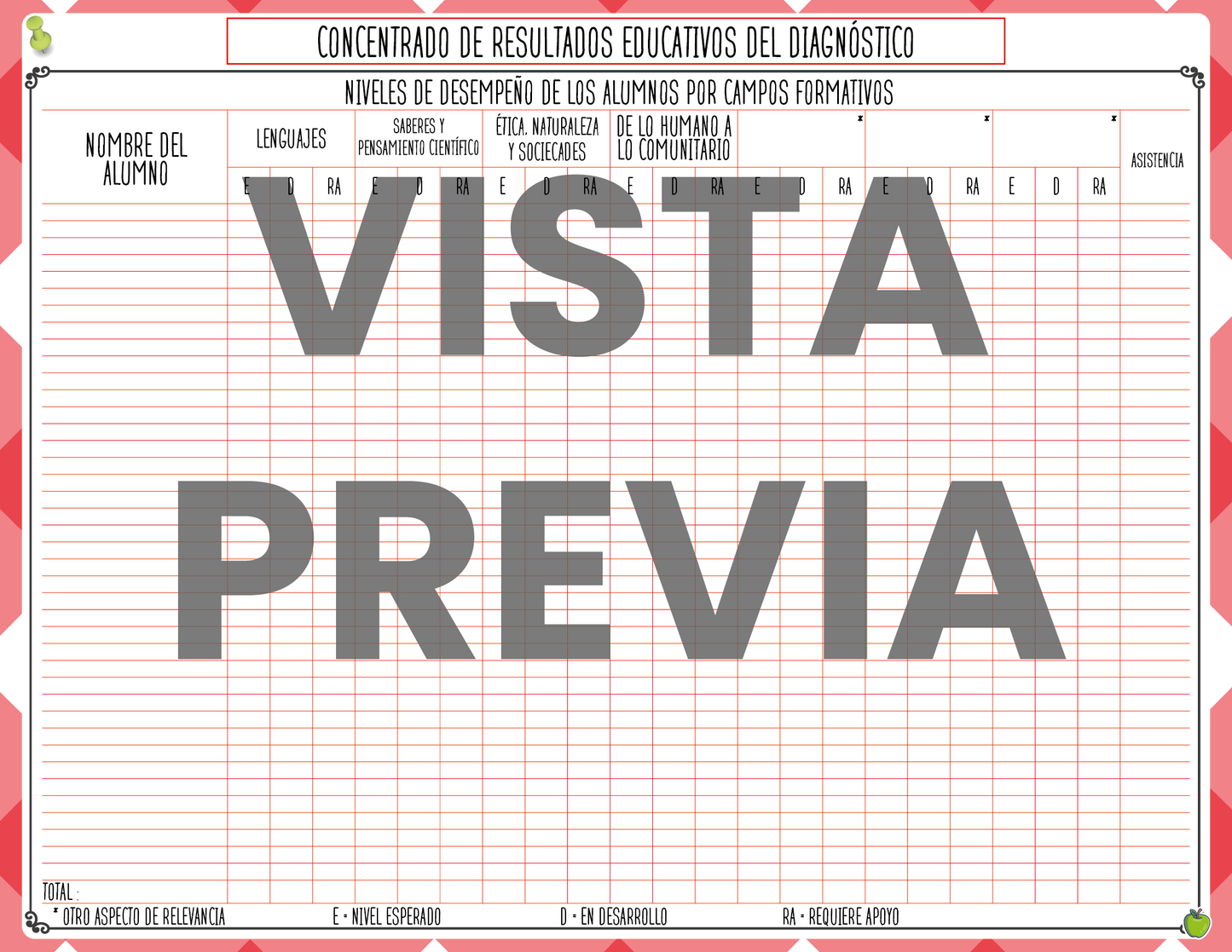 Agenda Roja MAESTRO Preescolar Ciclo Escolar 2024 - 2025 en PDF